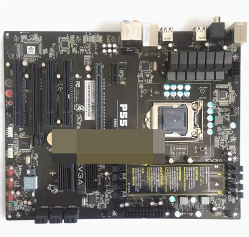 1pc used EVGA P55 LE 123-LF-E653-KR mainboard LGA1156 DDR3