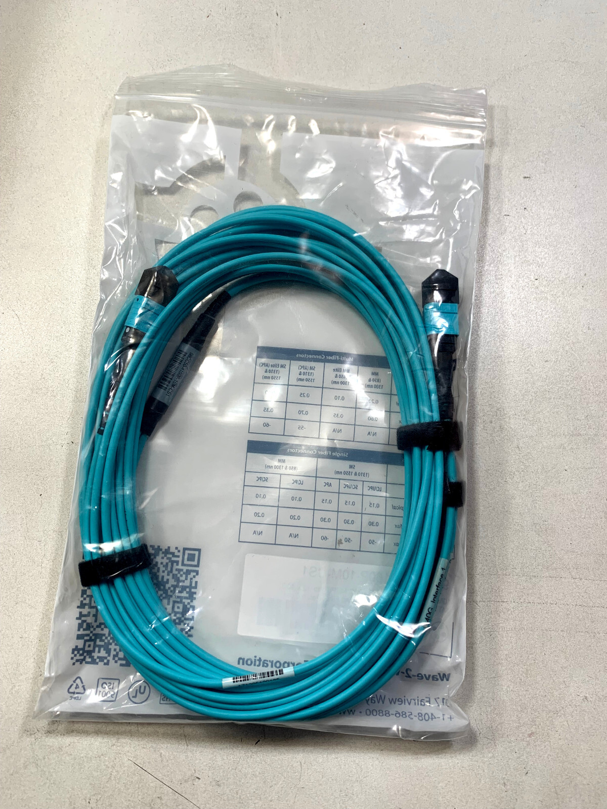 NEW 10M 100G 2x 40G Cable MPO to MPO (MTP) OM3 Fiber Cable Breakout
