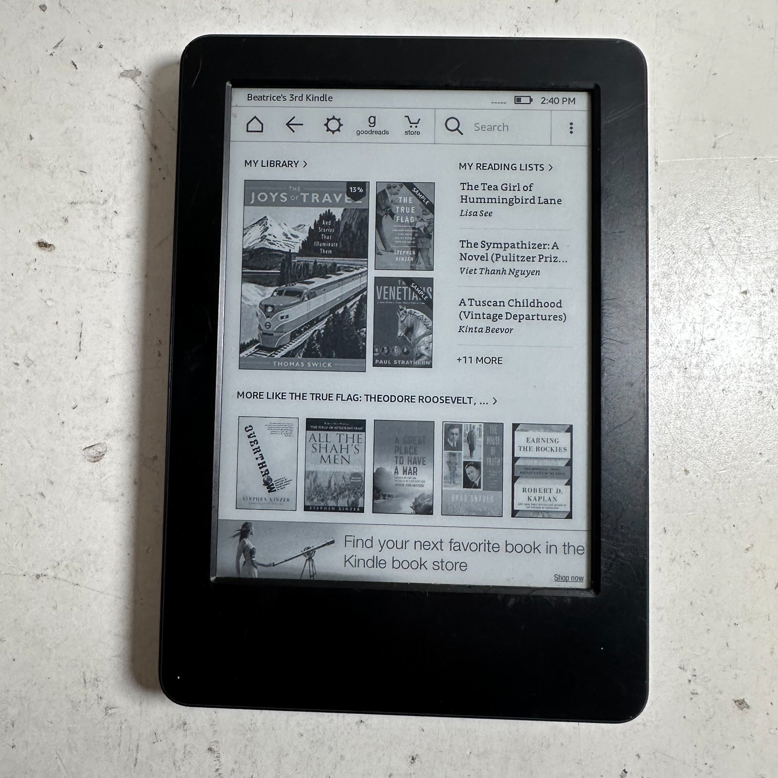 Amazon WP63GW Kindle 7th Generation Black - Tested