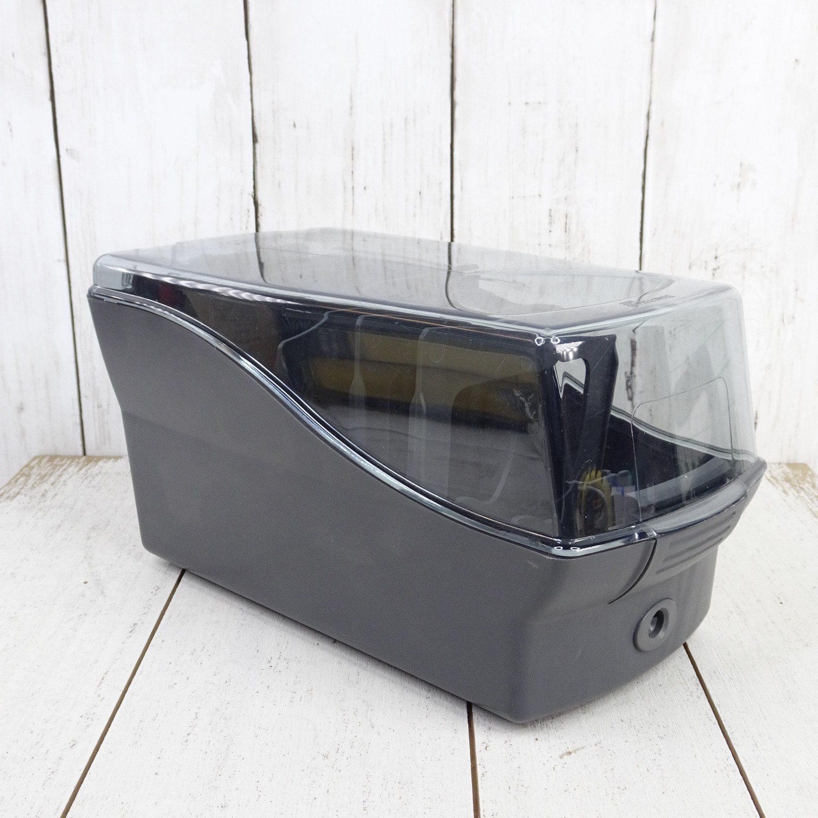 Fellowes Softworks 3.5" Floppy Disk Holder Diskette Storage Gray Smoke Dividers