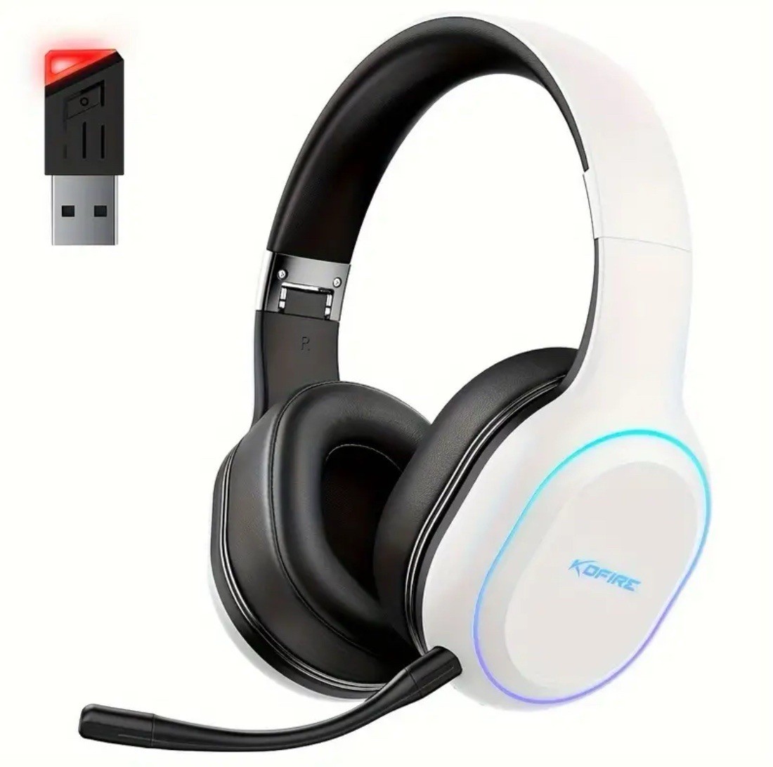 gaming headset wireless LED KOFU maximum Comfort 3D surround Sound ULTRA LIGHT
