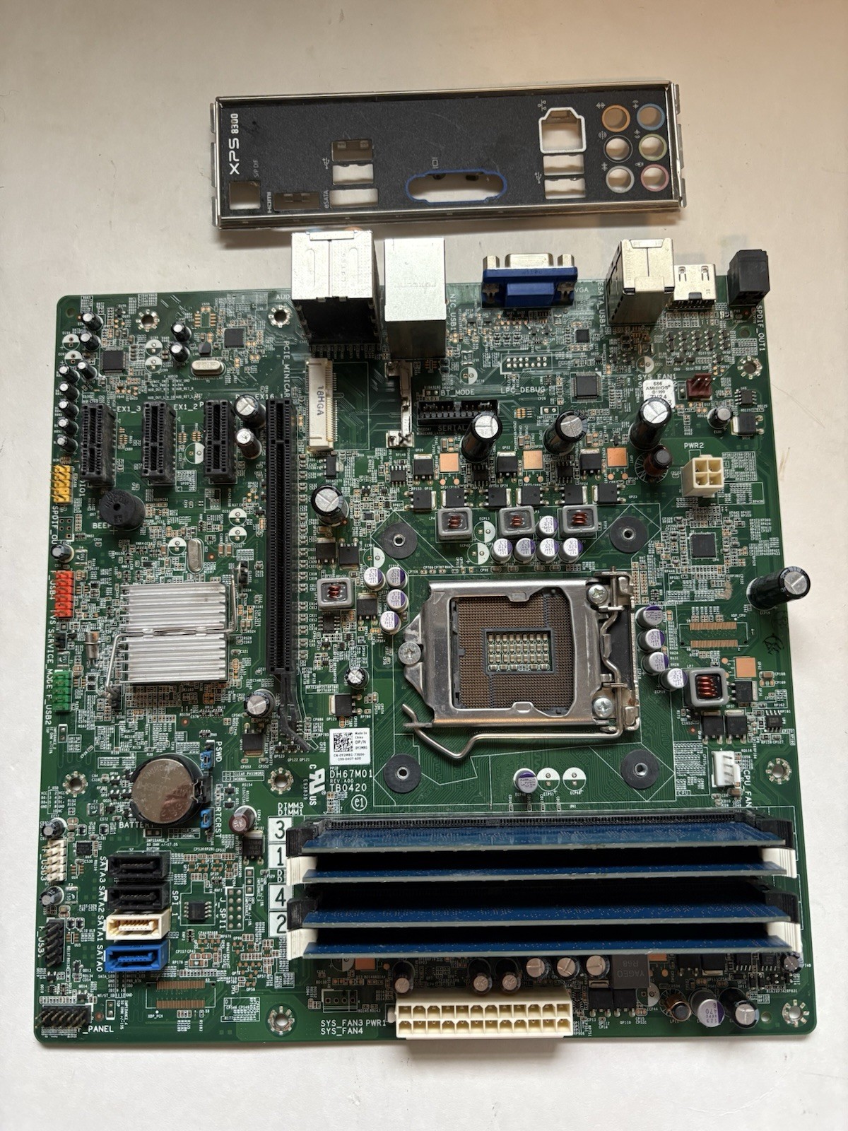 Dell XPS 8300 LGA 1155 DDR3 SDRAM Desktop Motherboard Y2MRG 0Y2MRG 8GB RAM