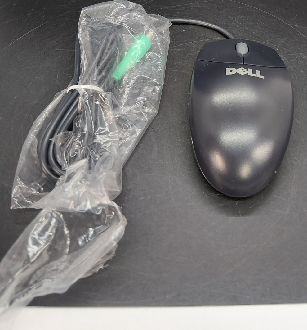 Vintage DELL Logitech M-S69 PS/2 Mechanical Ball Wheel Mouse
