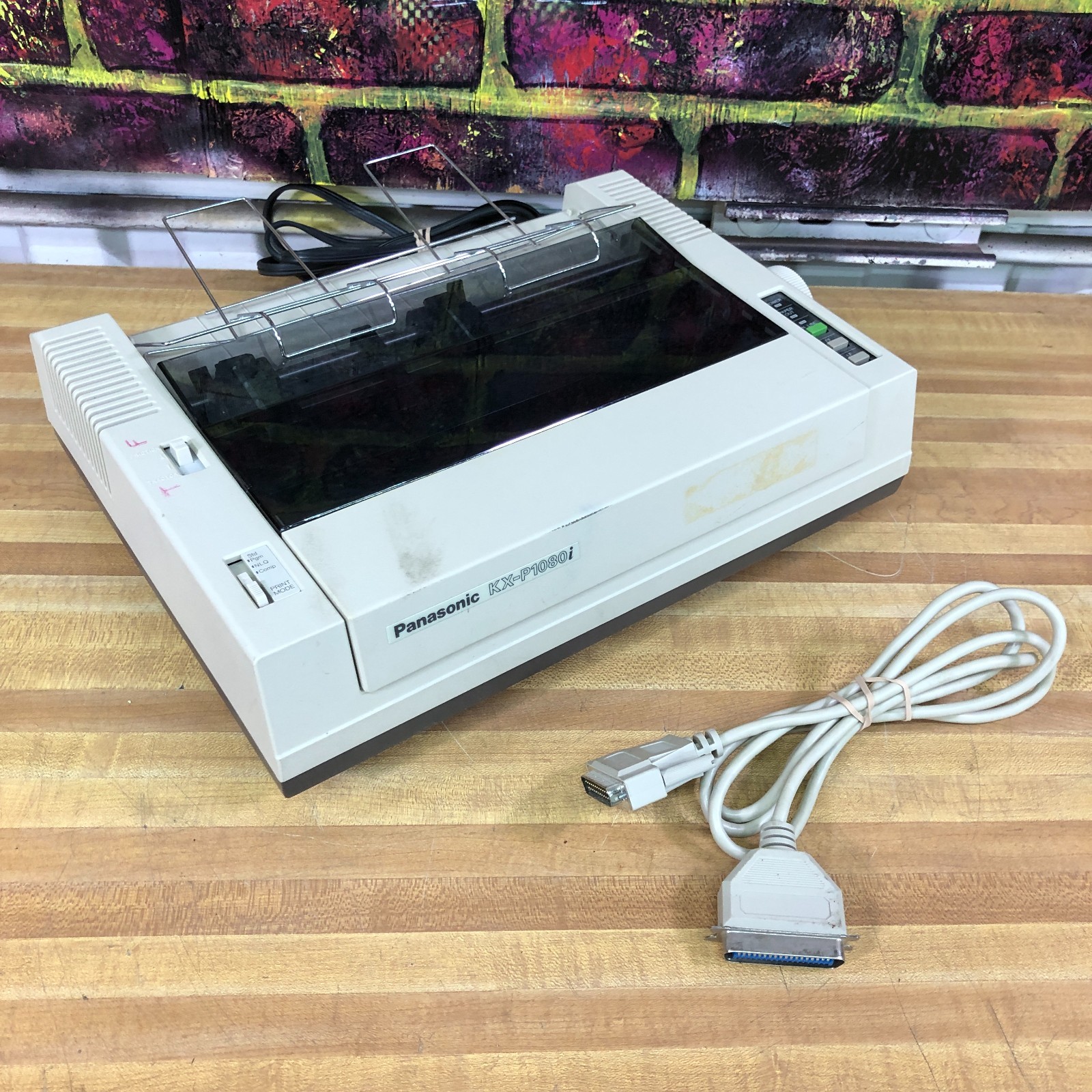 Panasonic KX-P1080i 9-Pin Impact Dot Matrix Printer w/Cable (TESTED & WORKING)