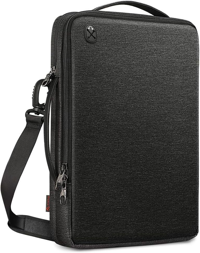 FINPAC Laptop Shoulder Bag for 14-16 inch MacBook Pro 13.3-inch, Black 