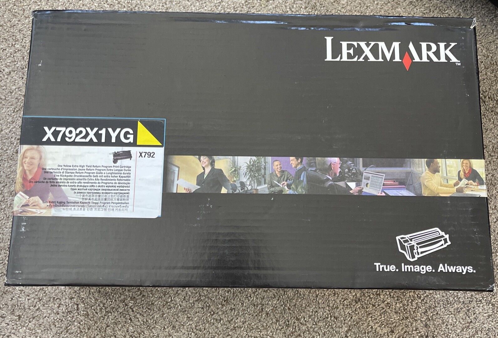 Genuine Lexmark X792 Yellow High Yield Toner Cartridge X792X1YG NEW SEALED