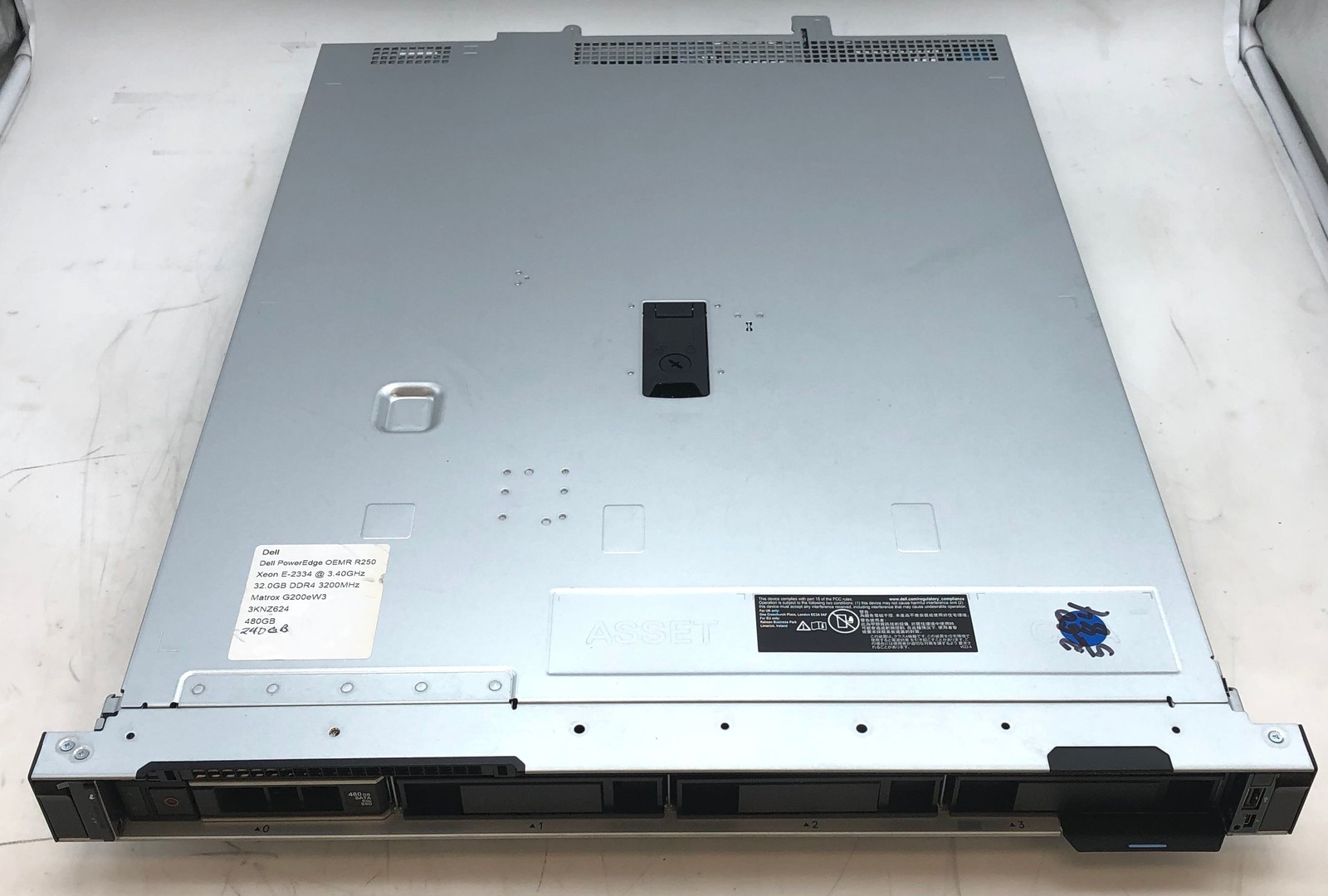 Dell PowerEdge OEMR R250 LFF Server Xeon E-2334 32GB RAM 480GB SSD & 240GB M.2