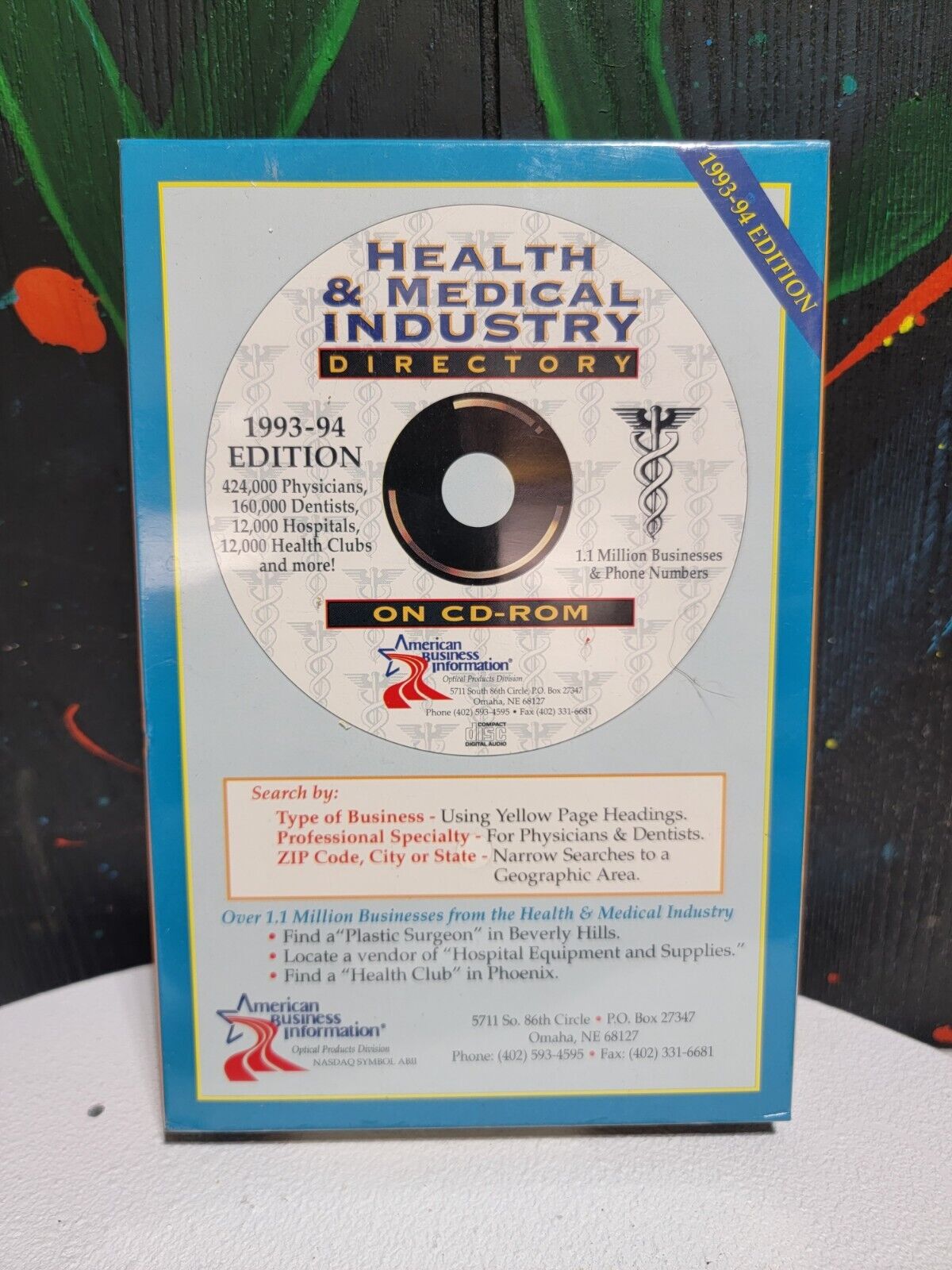 1993-94 Edition Health & Medical Industry Directory CD-ROM Sealed Vintage RARE