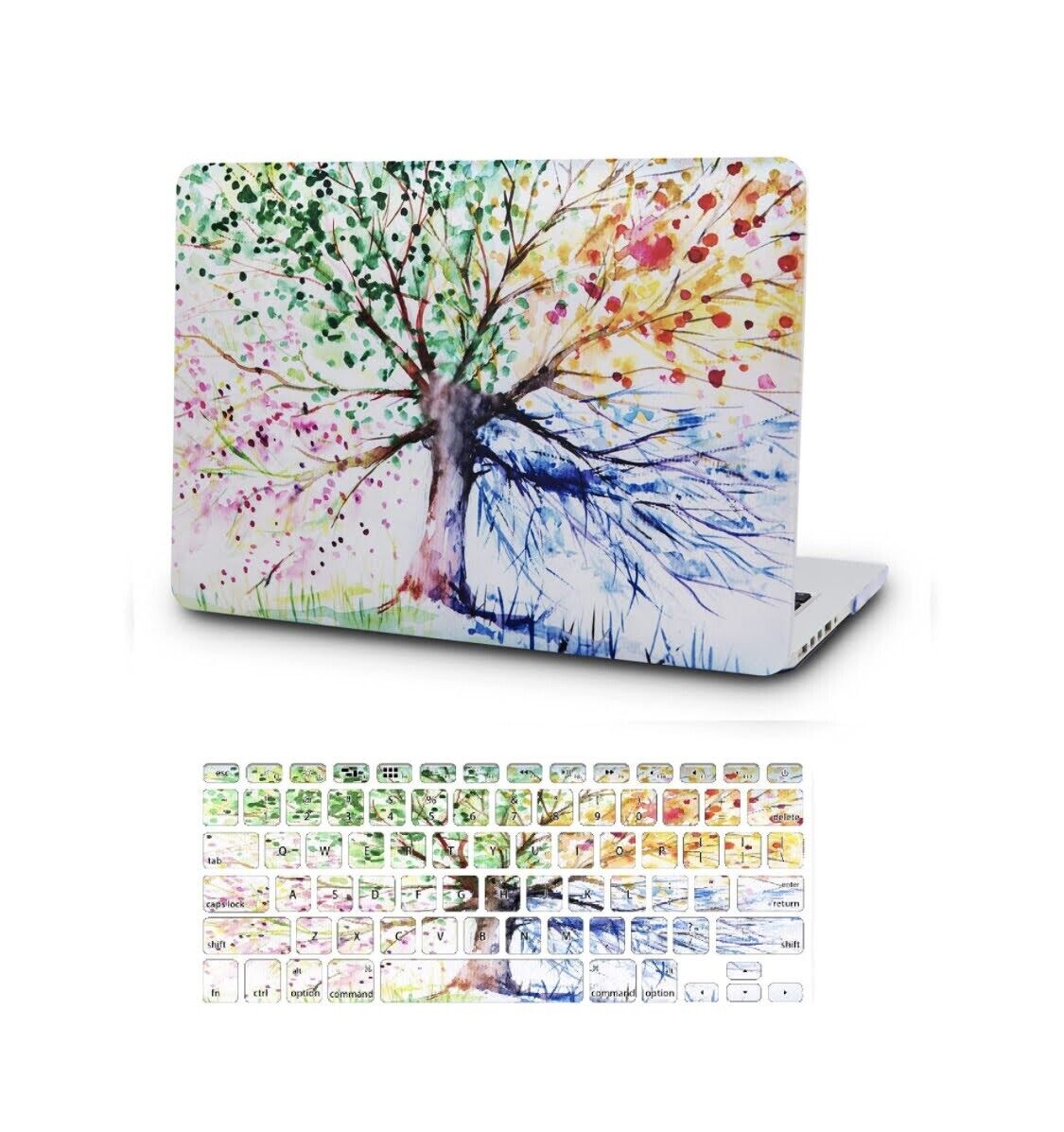 Four Season Tree Protective Plastic Hard Shell + Keyboard Cover MacBook Air 13