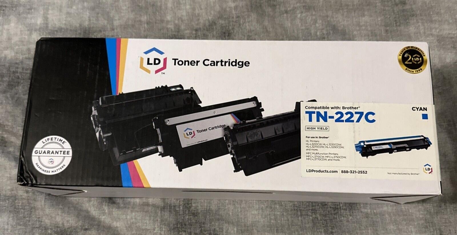 Laser Toner Ink Cartridge TN-227C - Brother Printer Compatible