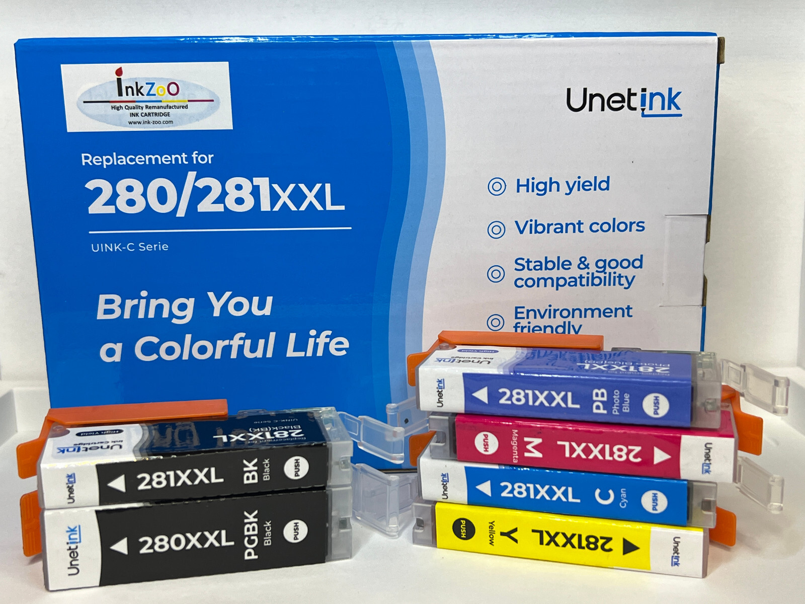 6PK PGI 280XXL CLI 281XXL 280 281 XXL Ink Cartridges for Canon Printers