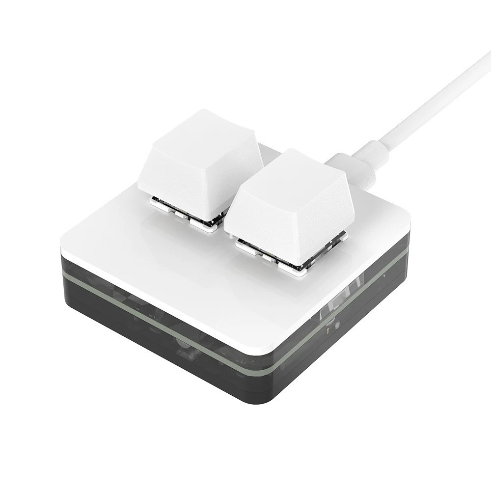 RGB Mini Macro Pad 3-Key Programmable Keyboard with Knob Hot Swap Mechanical