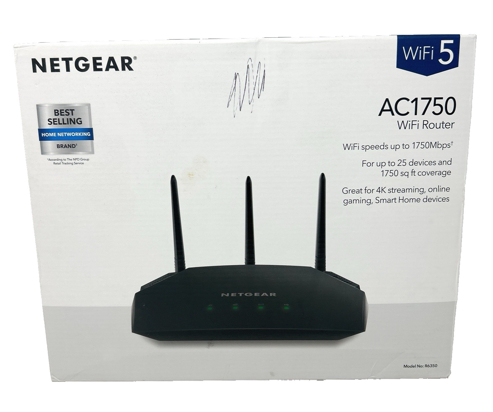 NETGEAR AC1750 Smart Wi-Fi Router-OPEN BOX