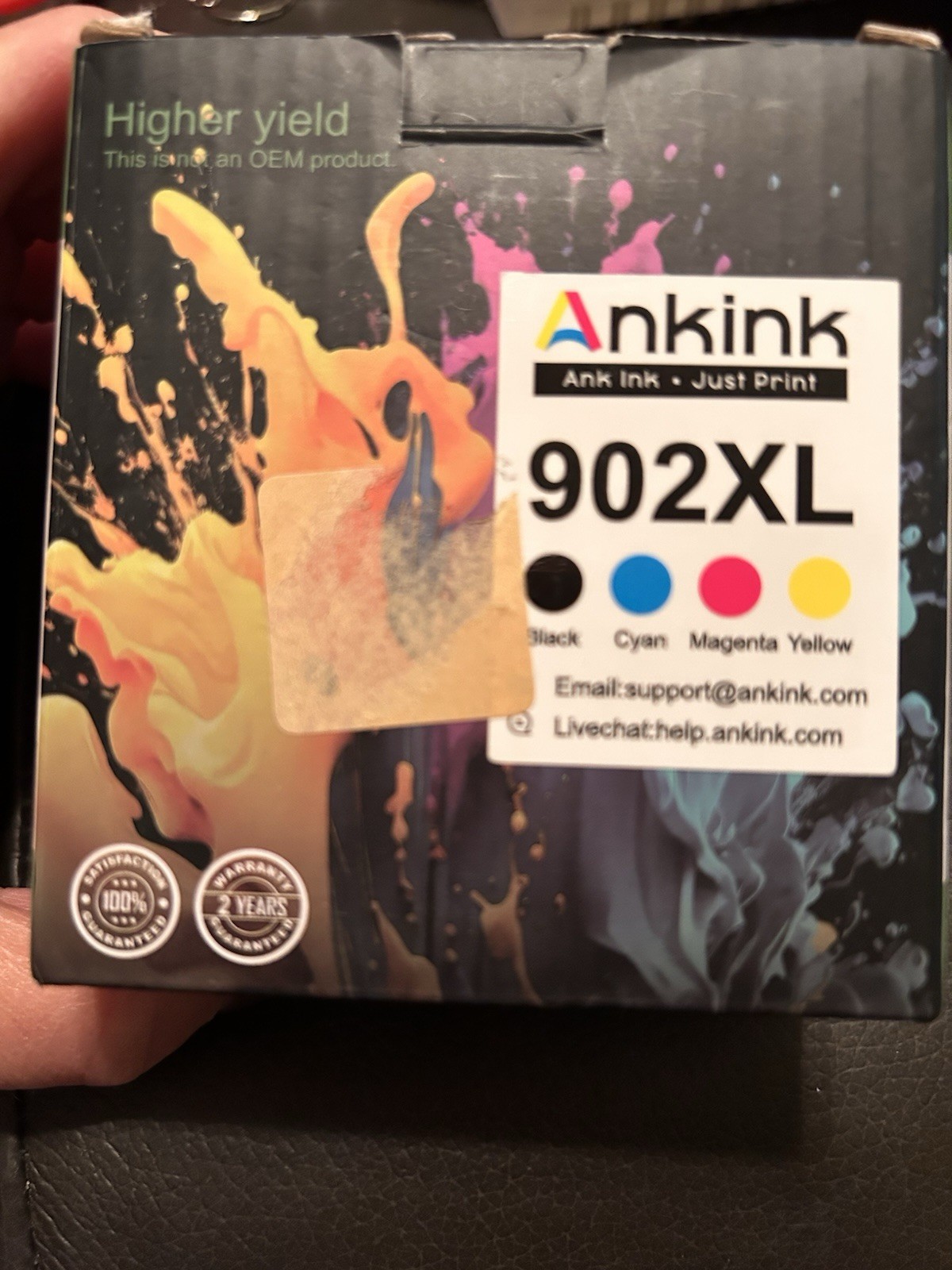 Ankink 902XL Compatible Ink Cartridges for HP Inkjet CMYK Set