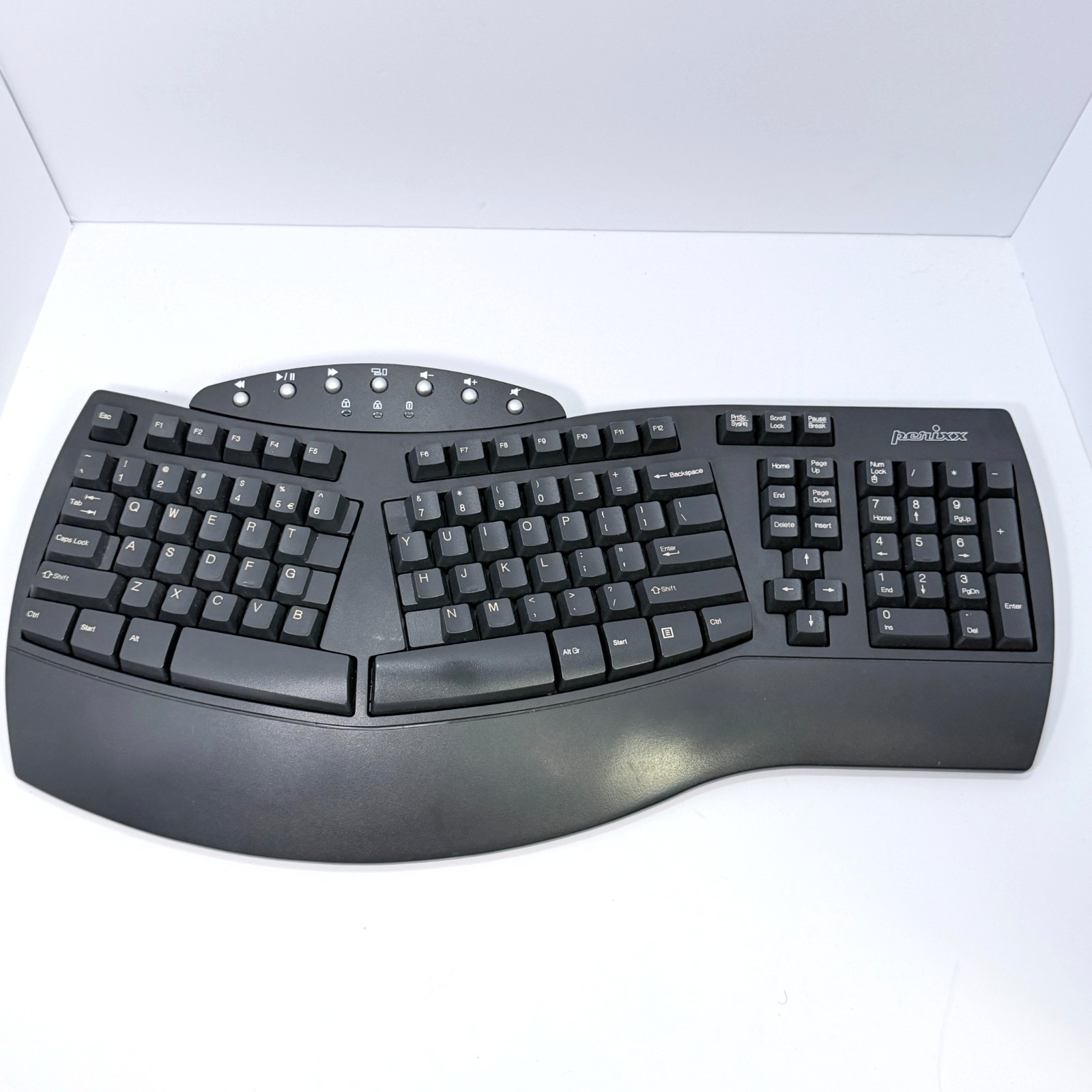 Perixx PeriBoard-612 Split Keyboard Bluetooth Wireless Ergonomic 2.4GHz TESTED