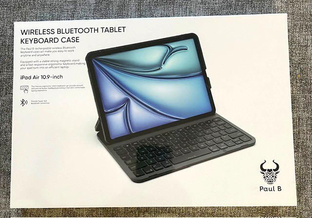 Paul B for iPad Air 10.9” Wireless Bluetooth Tablet Keyboard Case Brand New