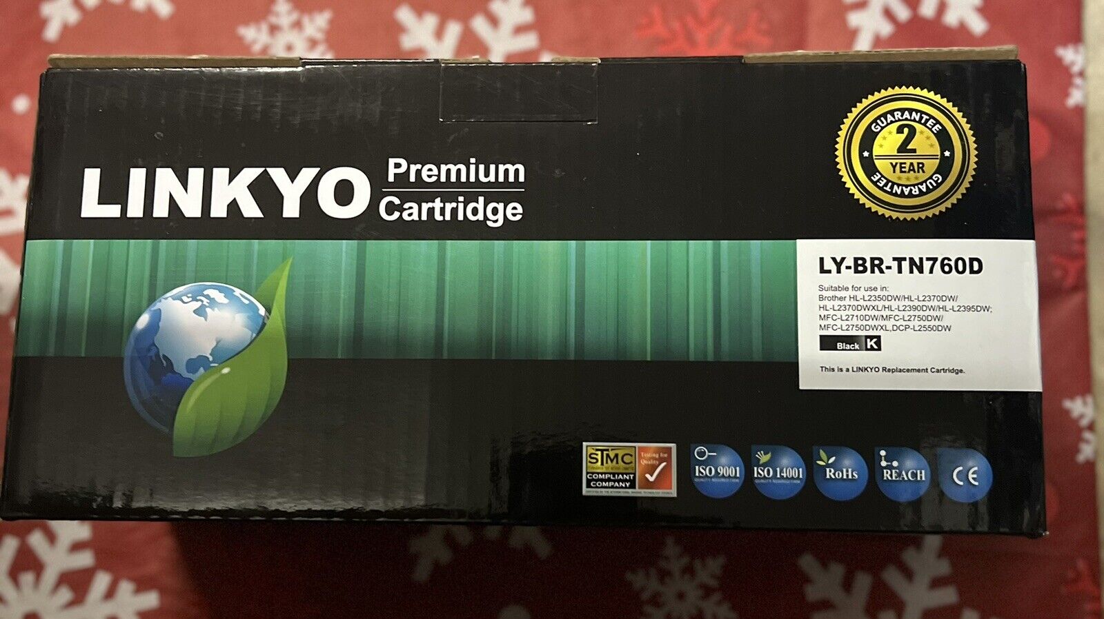 Lynkyo Premium Two Cartridges Pack ,LY-BR-TN760D BLACK Toner 2 cartridge new.