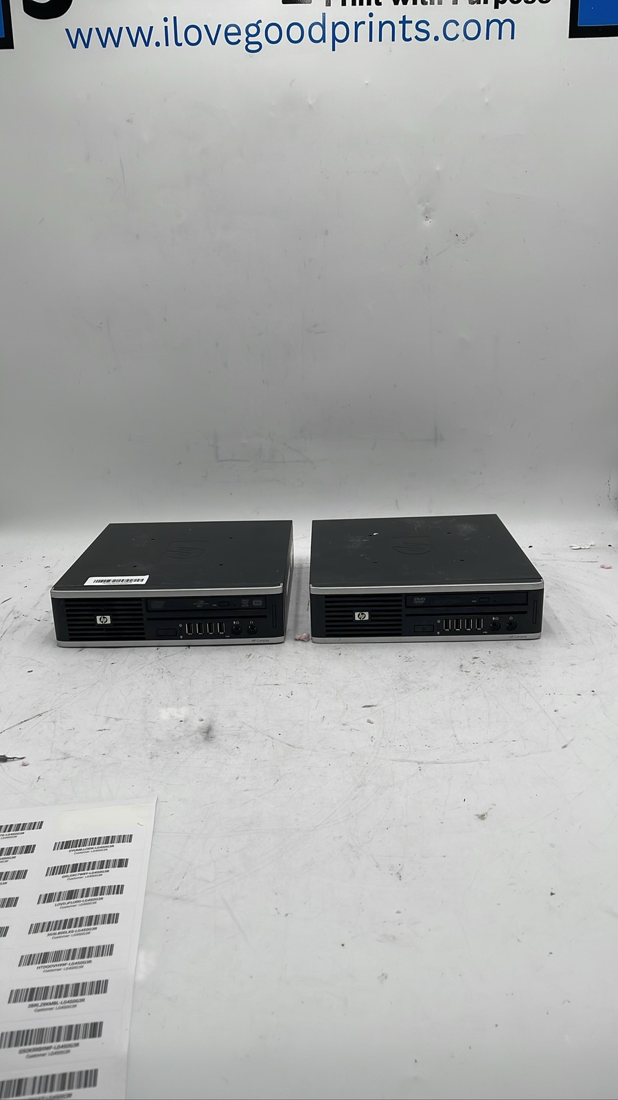 HP Compaq 8000 Elite Core 2 Duo USDT Ultra-Slim PC Desktop For Parts Lot of 2