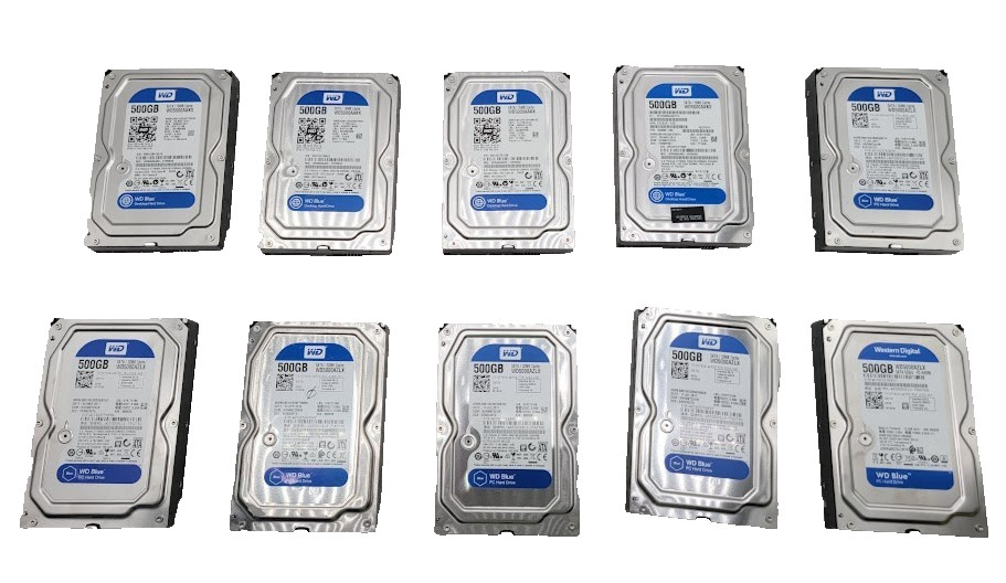 X10 WD Hard Drive 500gb 3.5" SATA HDD Different Models check the description