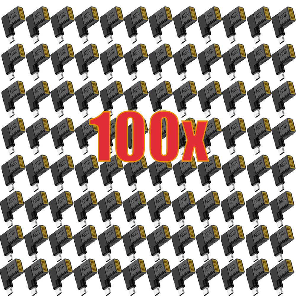 100PC Laptop Charger Converter TO USB Type C PD Power Charging Cable Adapter New