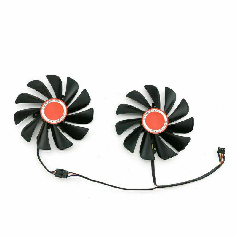 Graphics Card Cooling Fan Cooler Fan for XFX RX580 590 8G Black Wolf Edition