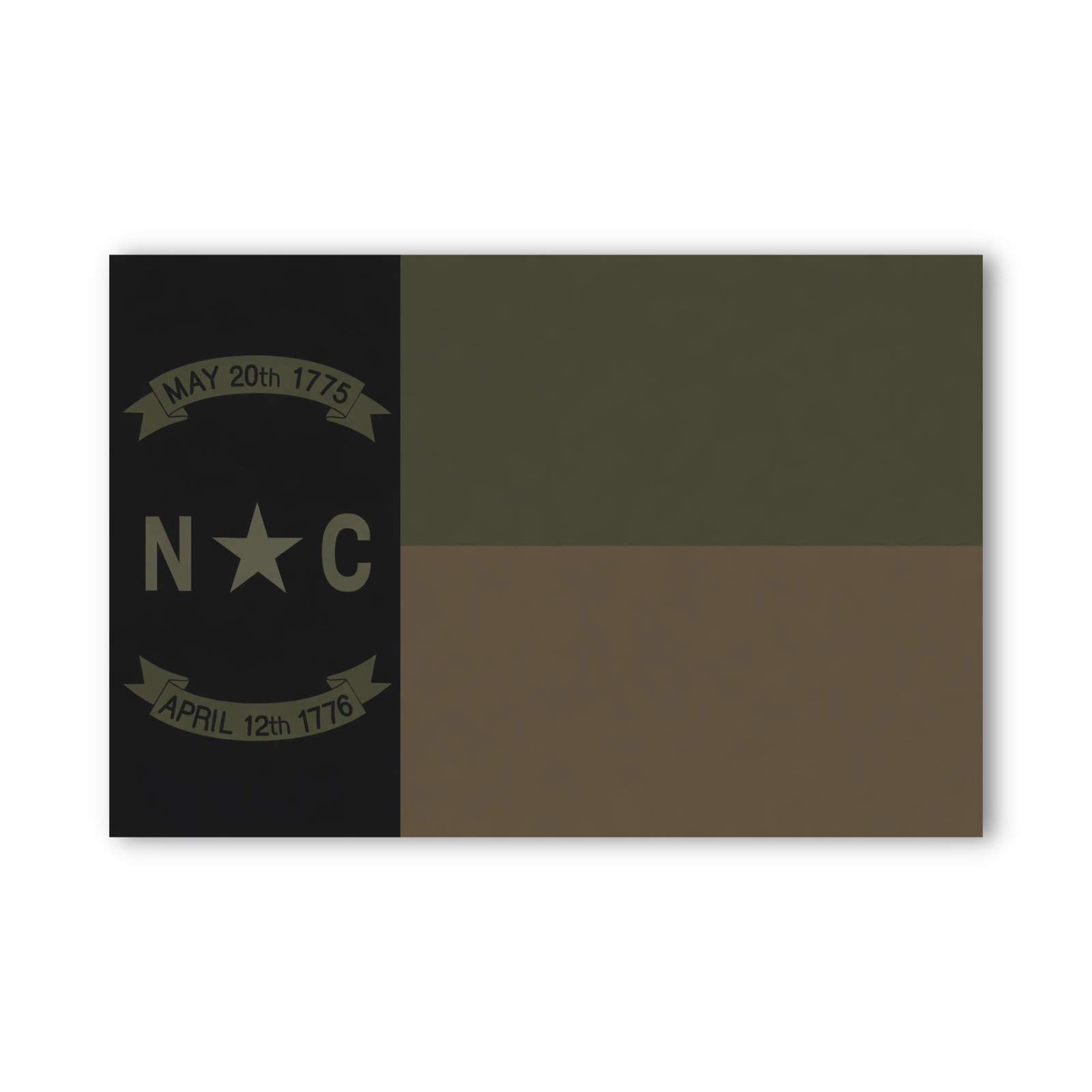 Subdued North Carolina Flag Sticker - Tactical Color Decal for Laptops & Tumbler