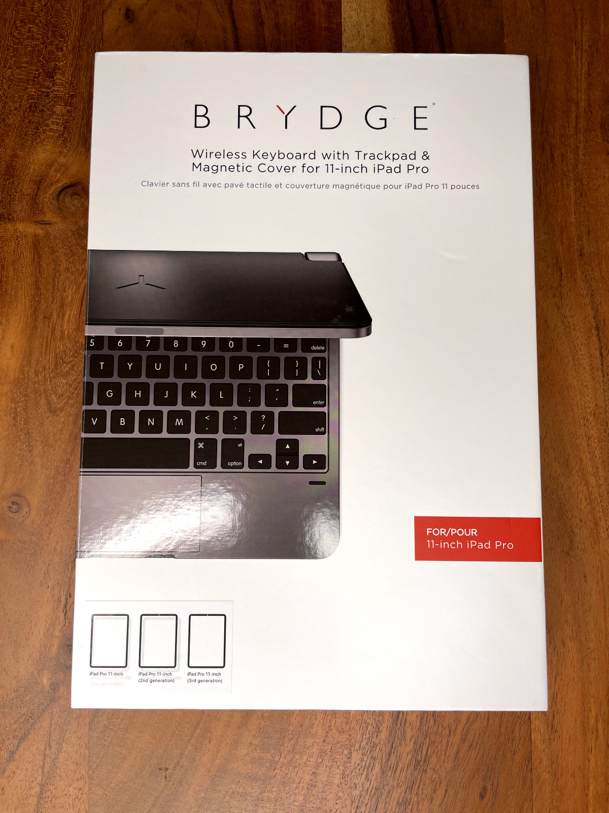 Brydge Wireless Keyboard w Trackpad for iPad Pro 11-inch 1st/2nd/3rd Gen - Gray