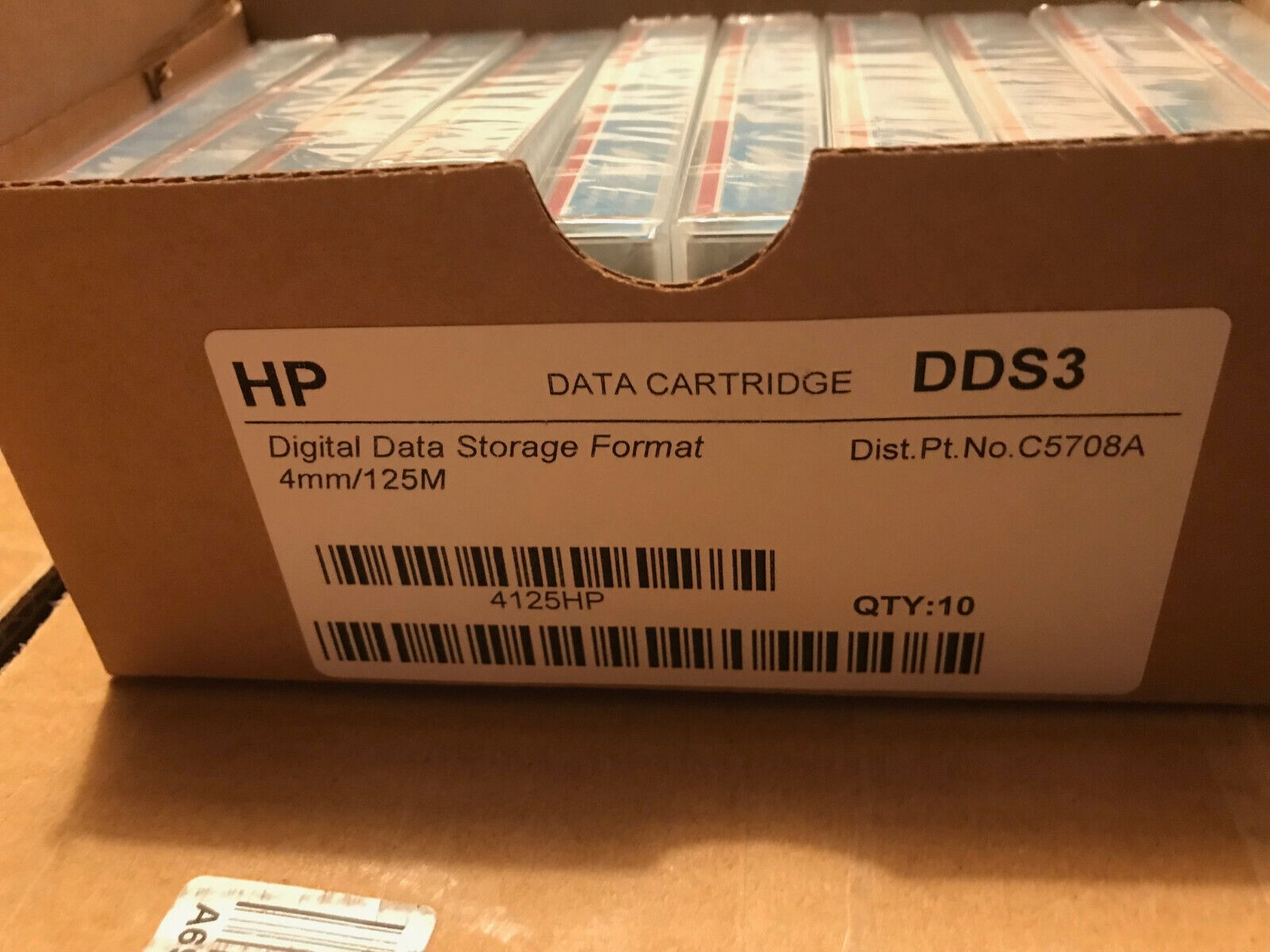 HP C5708A 4mm DDS 3 Tape 125M 12/24GB ( 10 pack )