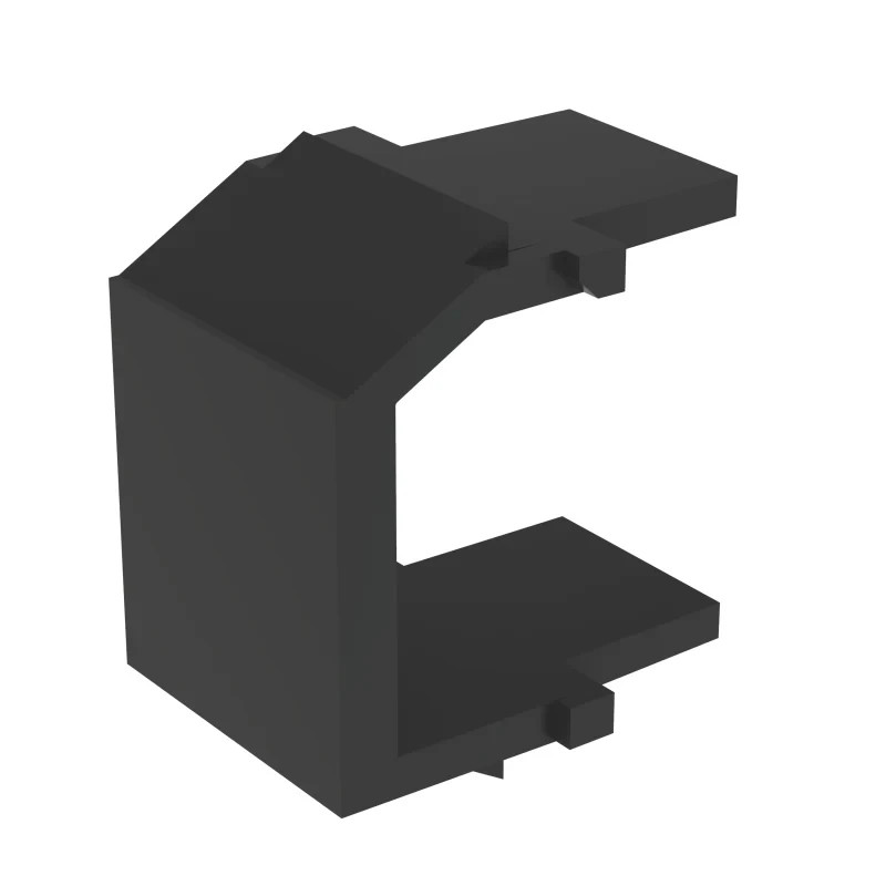 PACK OF 80 Panduit NKBMBL-X  Blank Snap-In Keystone Module, 1 Port, Black