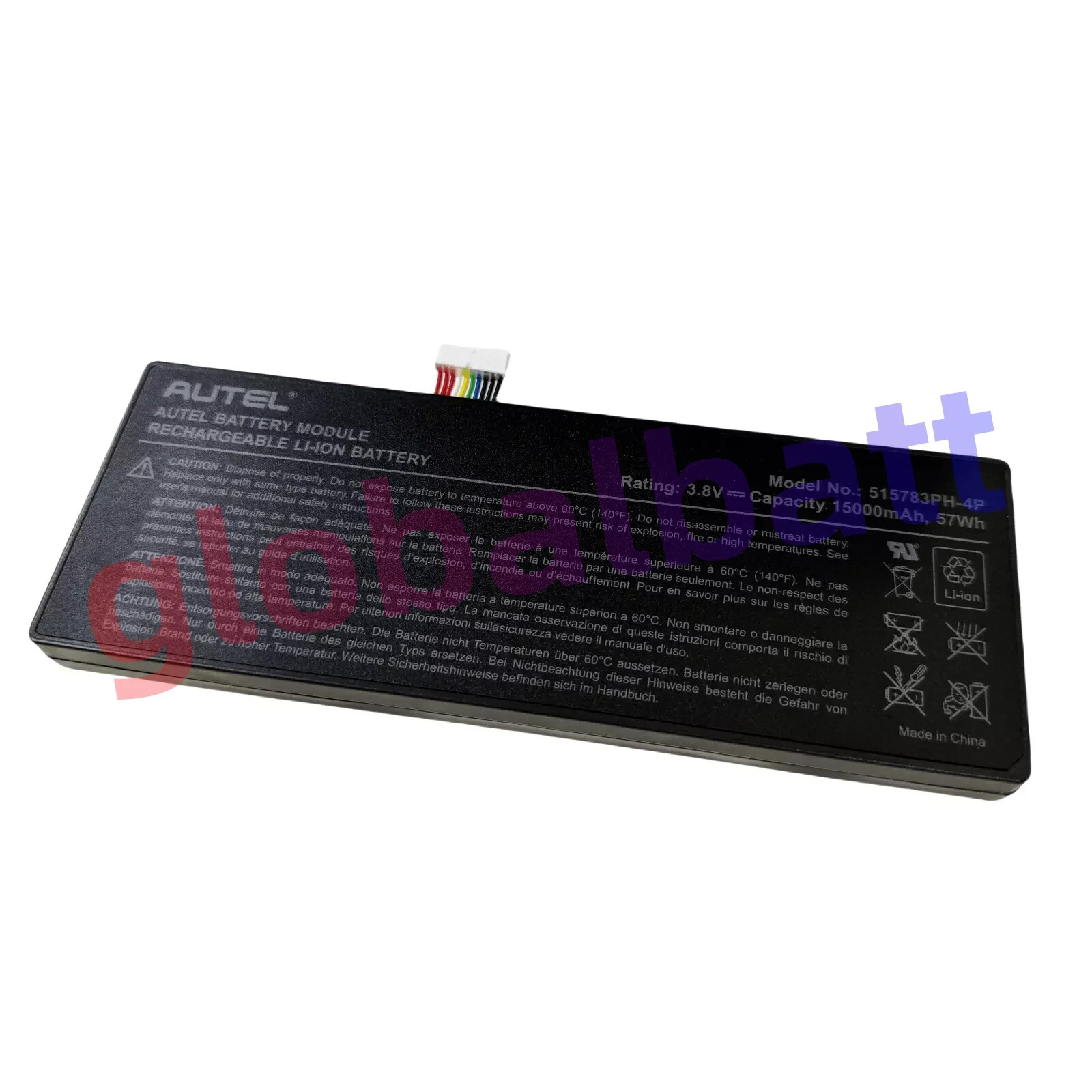 Original 15000mAh 515783PH-4P Battery for AUTEL MaxiCOM MK908 MK908P MaxiSys Pro