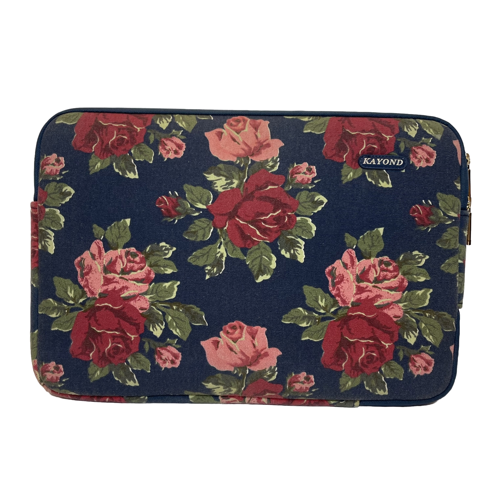 Kayond Floral Laptop Sleeve Waterproof Blue Roses Shabby Chic Computer EUC