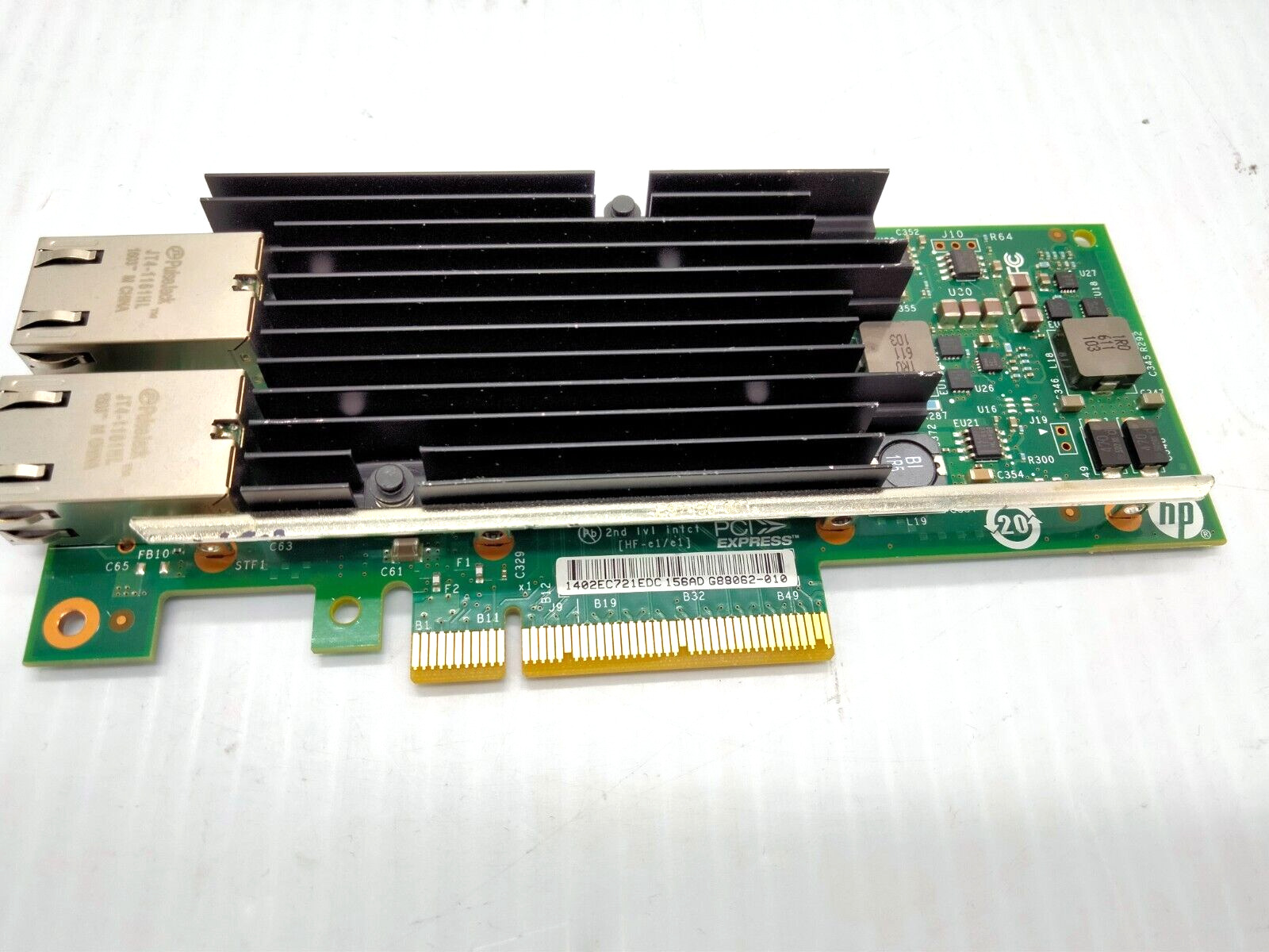 HPE 717708-002 561T Dual Port 10GbE 10GBase-T Copper PCIe2 x8 NIC SFF 716589-002