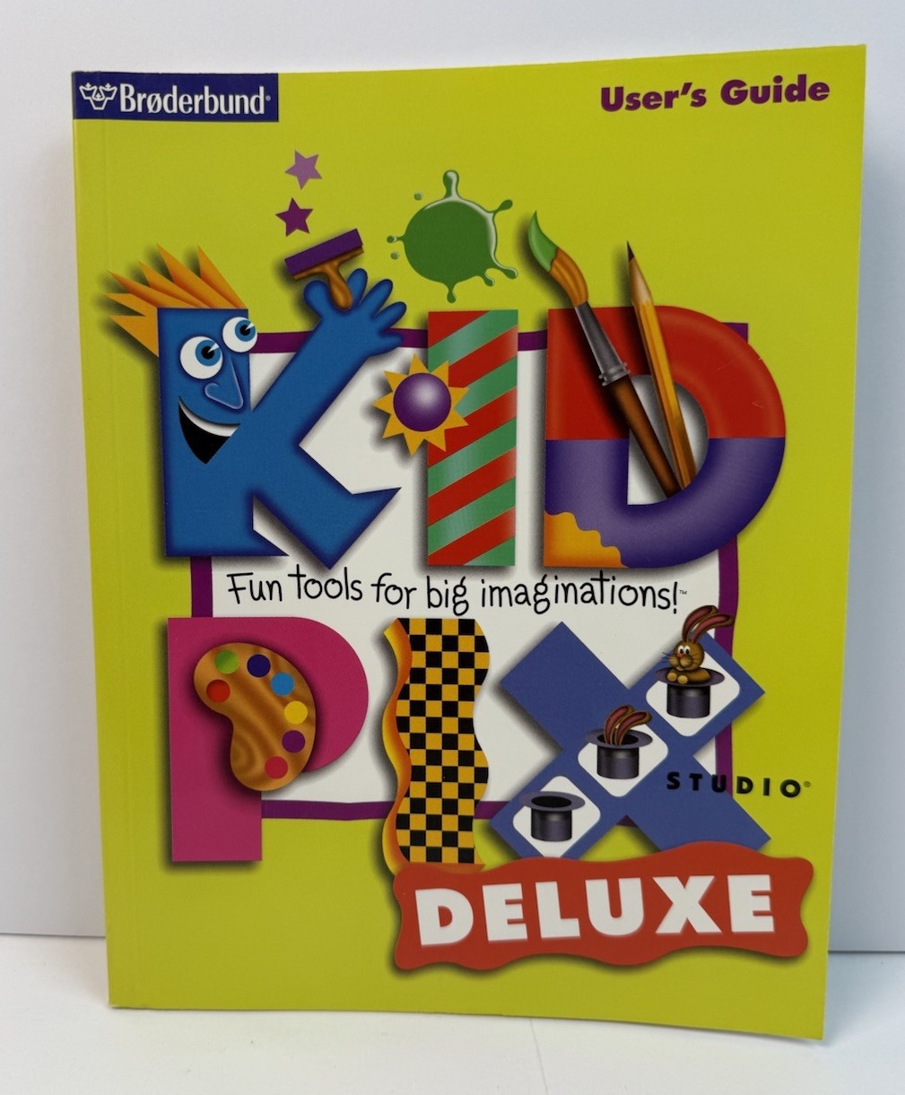 Kid Pix Studio Deluxe User’s Guide Broderbund 1998 CD ROM Manual