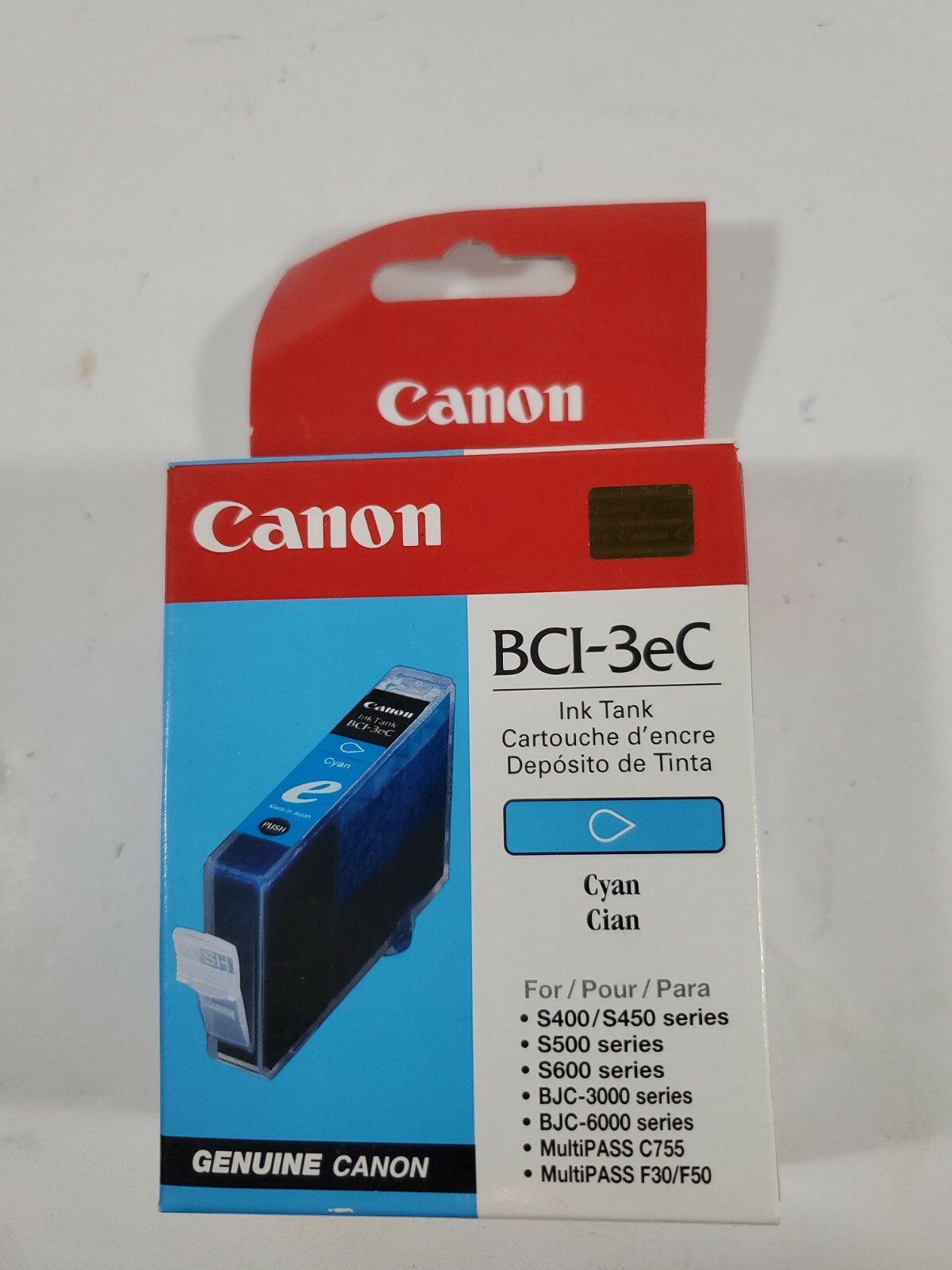 Canon BCI-3eC Cyan Ink Tank / Cartridge Genuine Cannon NIB BOX WEAR EXPIRED