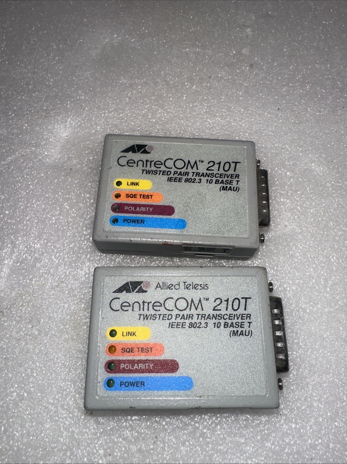 Centrecom (tm) 210t twisted pair transceiver ieee 802.3 10 base t (mau) Lot Of 2