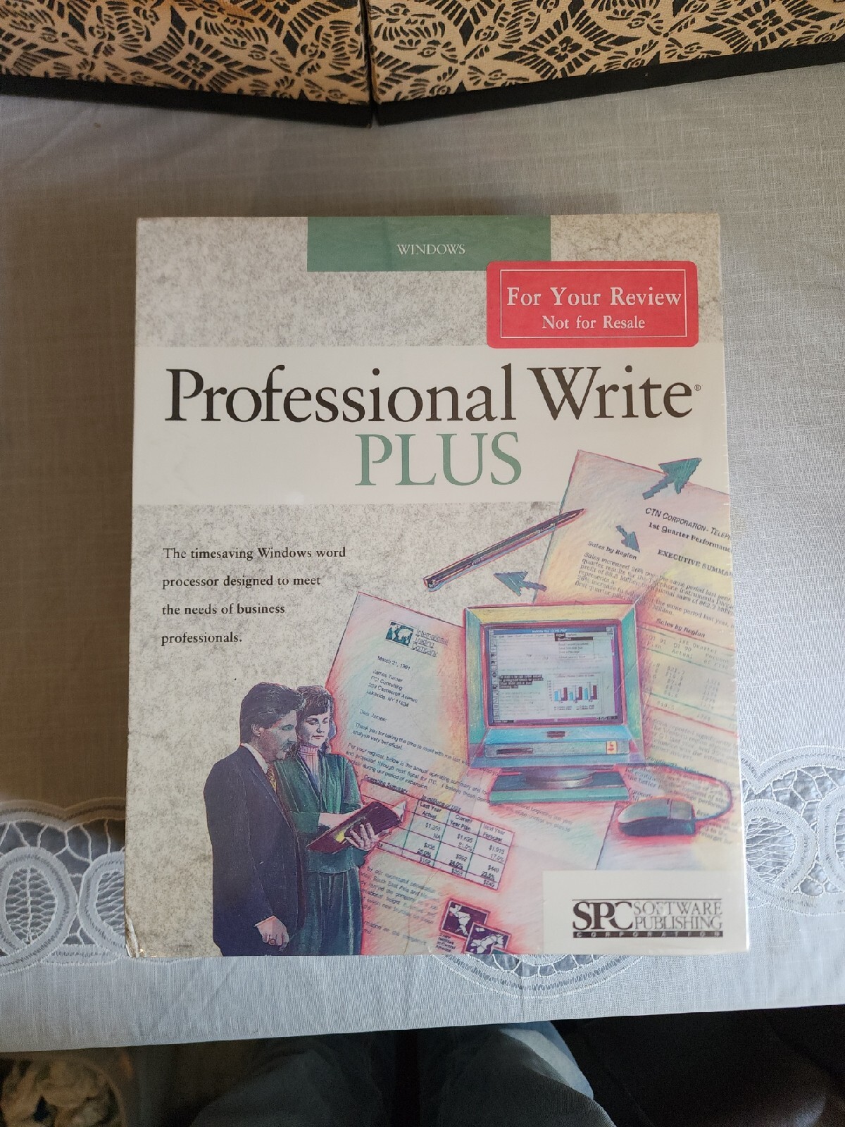 Microsoft Windows Professional Write Plus Disk Word Processor 1991 Advance Copy