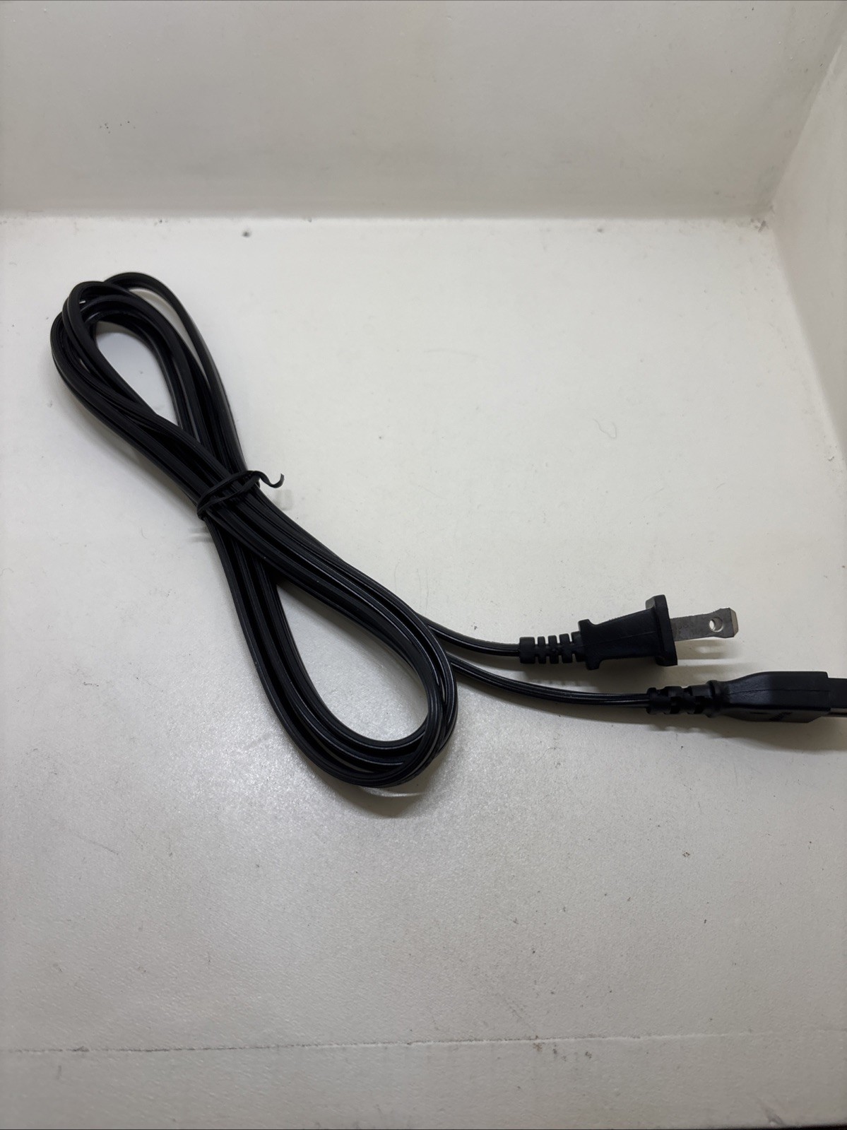 Universal 2-Prong Polarized AC Power Cord Cable 6-8 ft Black Replacement