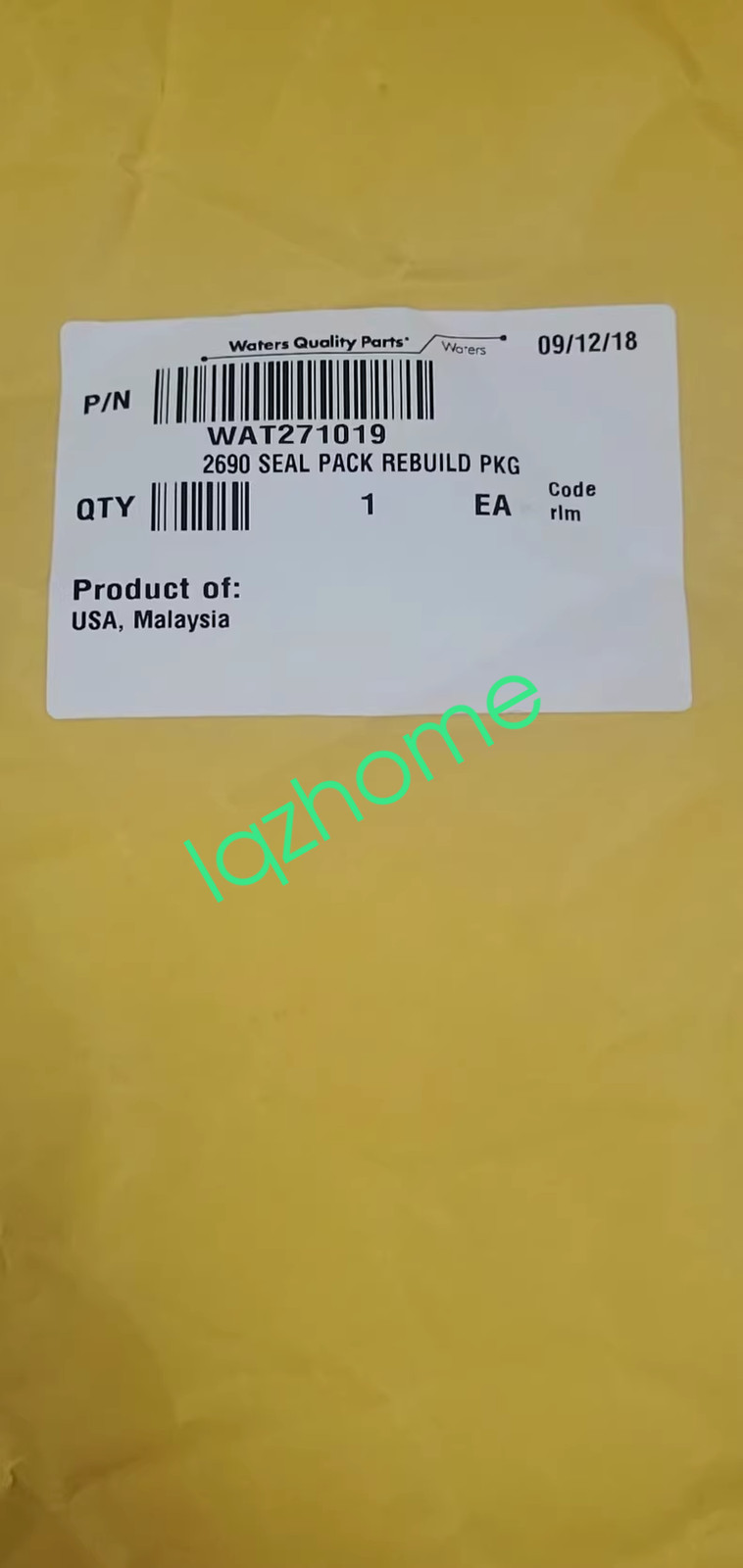 1PCS Waters WAT271019 new via FedEx or DHL