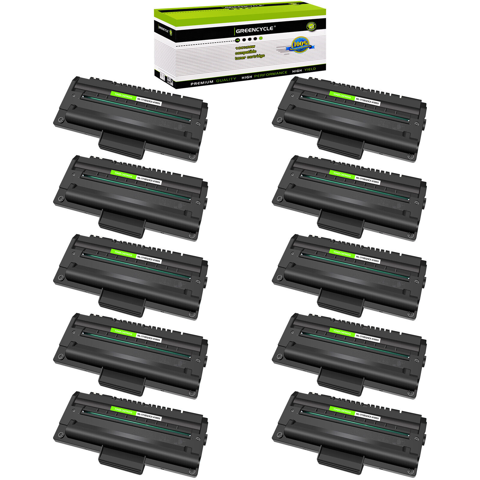 10PK Black Toner Fits for Samsung SCX-4116 SCX-4216D3 SF560 SF565P SF750 Printer