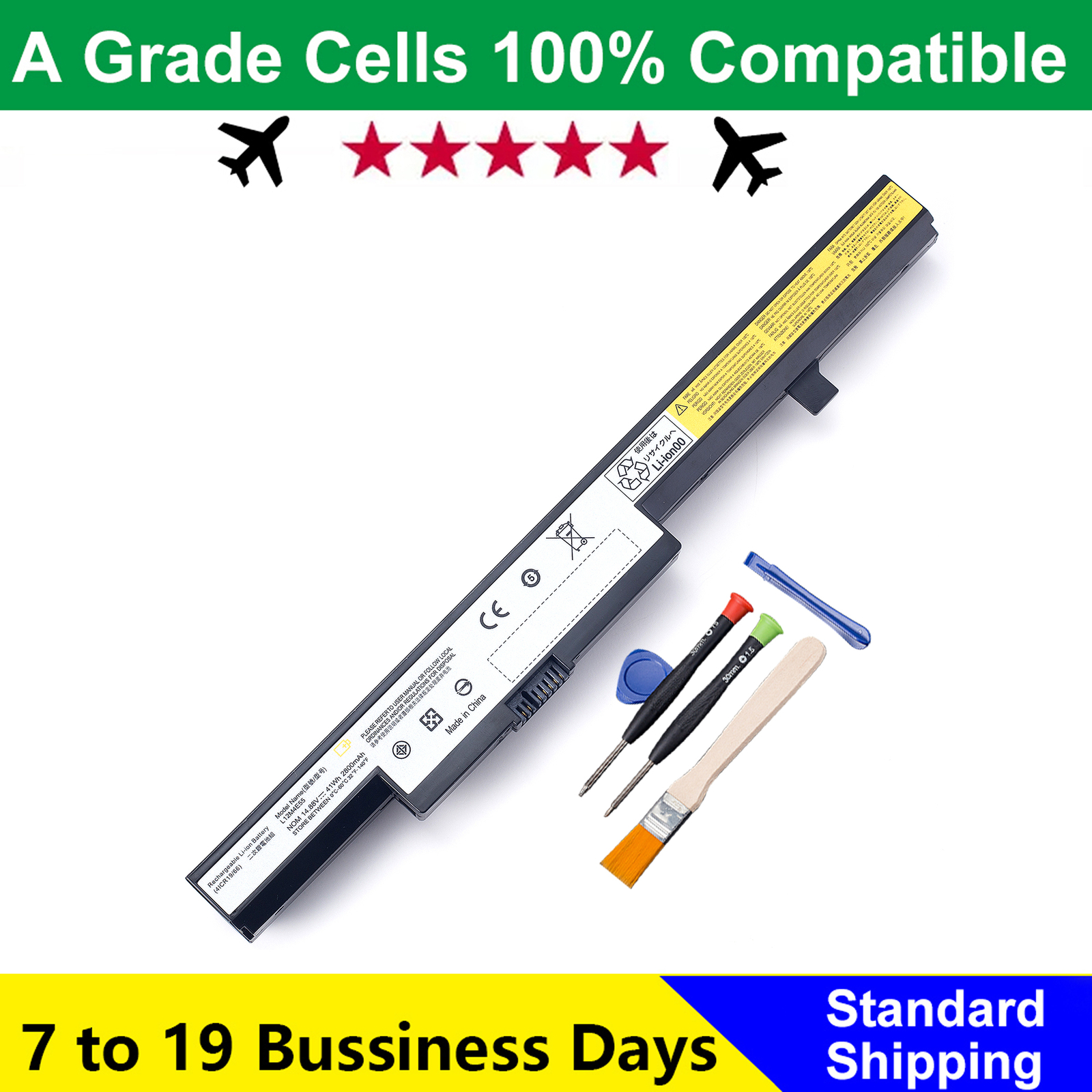 L13M4A01 Laptop Battery For Lenovo IdeaPad B40 B50 N40 N50 L13S4A01 L13L4A01