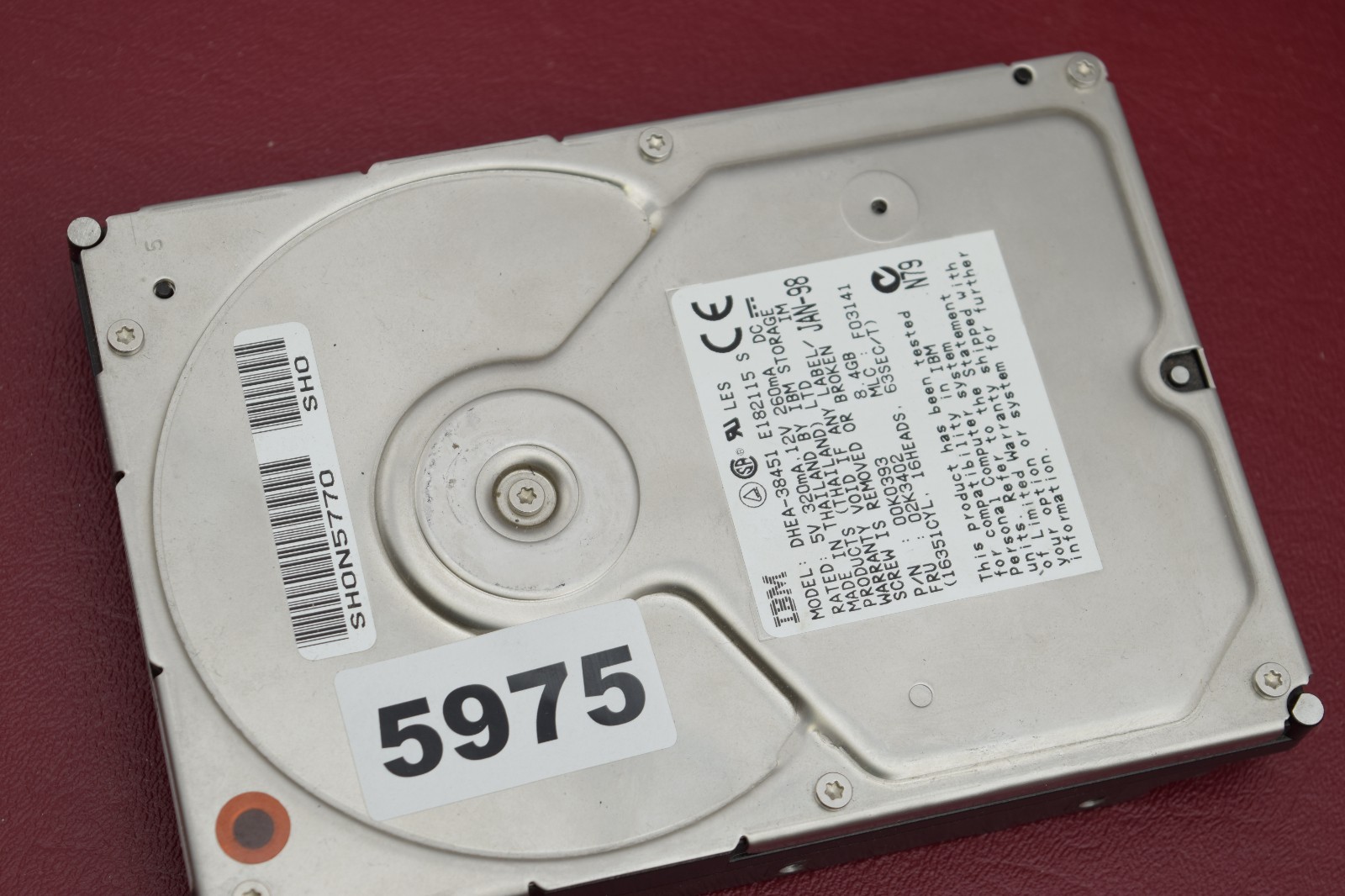 IBM DHEA-38451 8.4 GB IDE HDD 5975