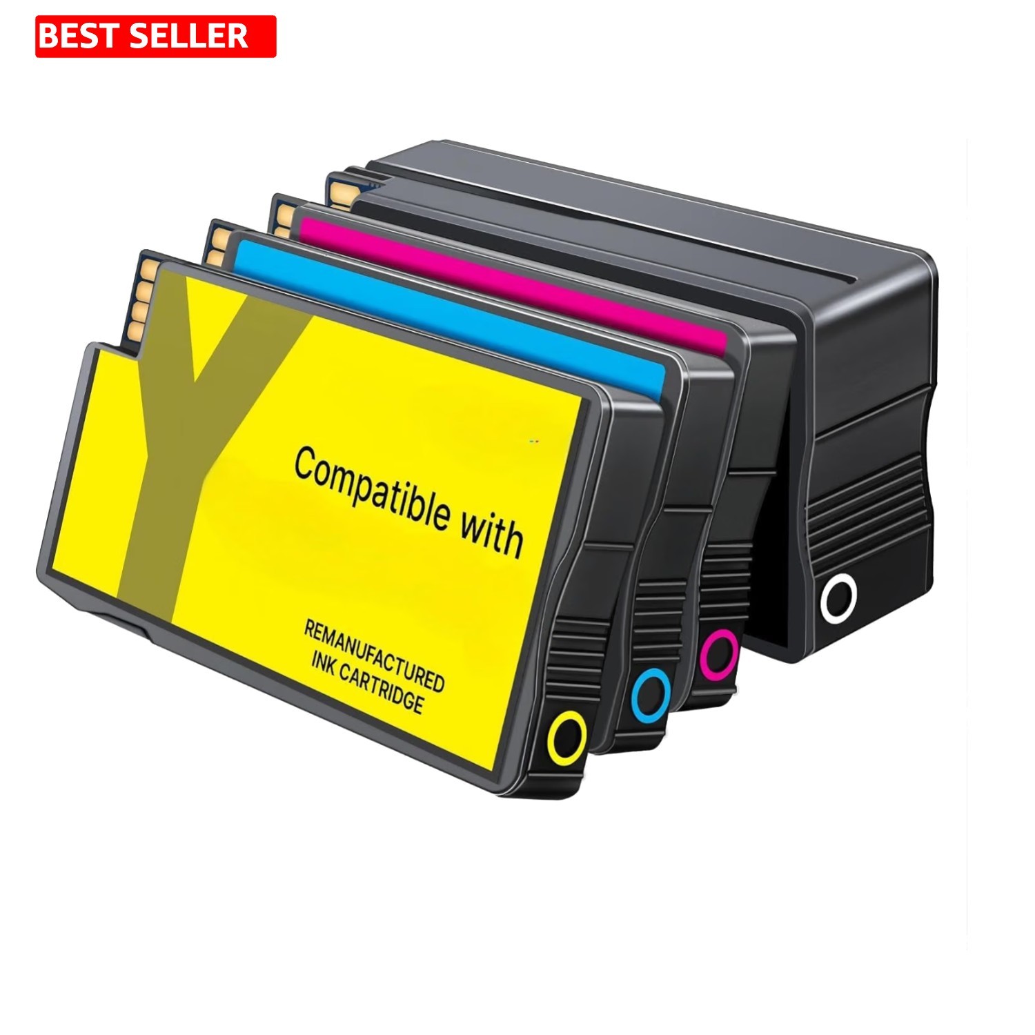 Ink Cartridge Combo Pack Black Color Printer Replacement Compatible Durable Set