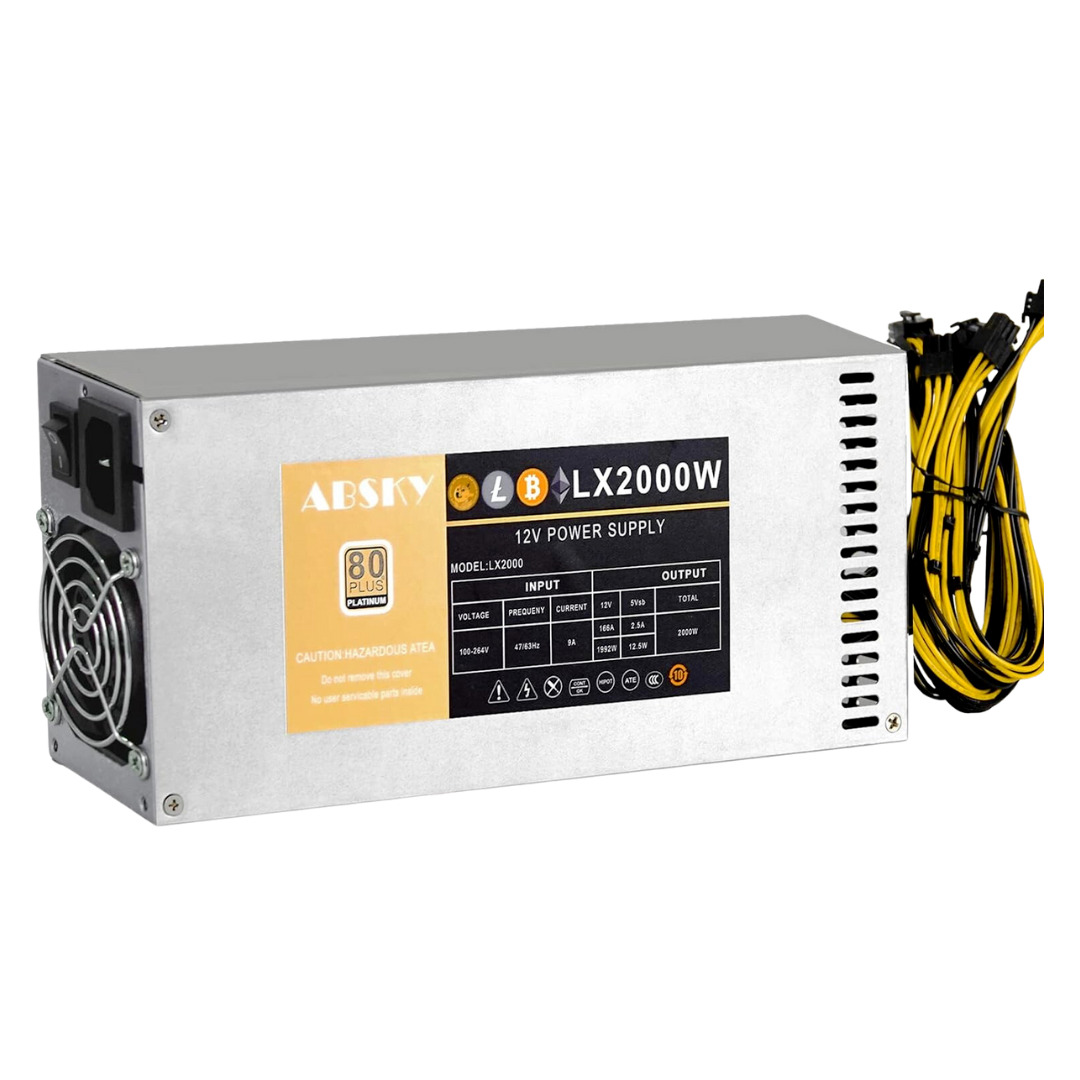 Absky Mining Switching Power Supply High Speed Fan Professional Gaming 80 Plus