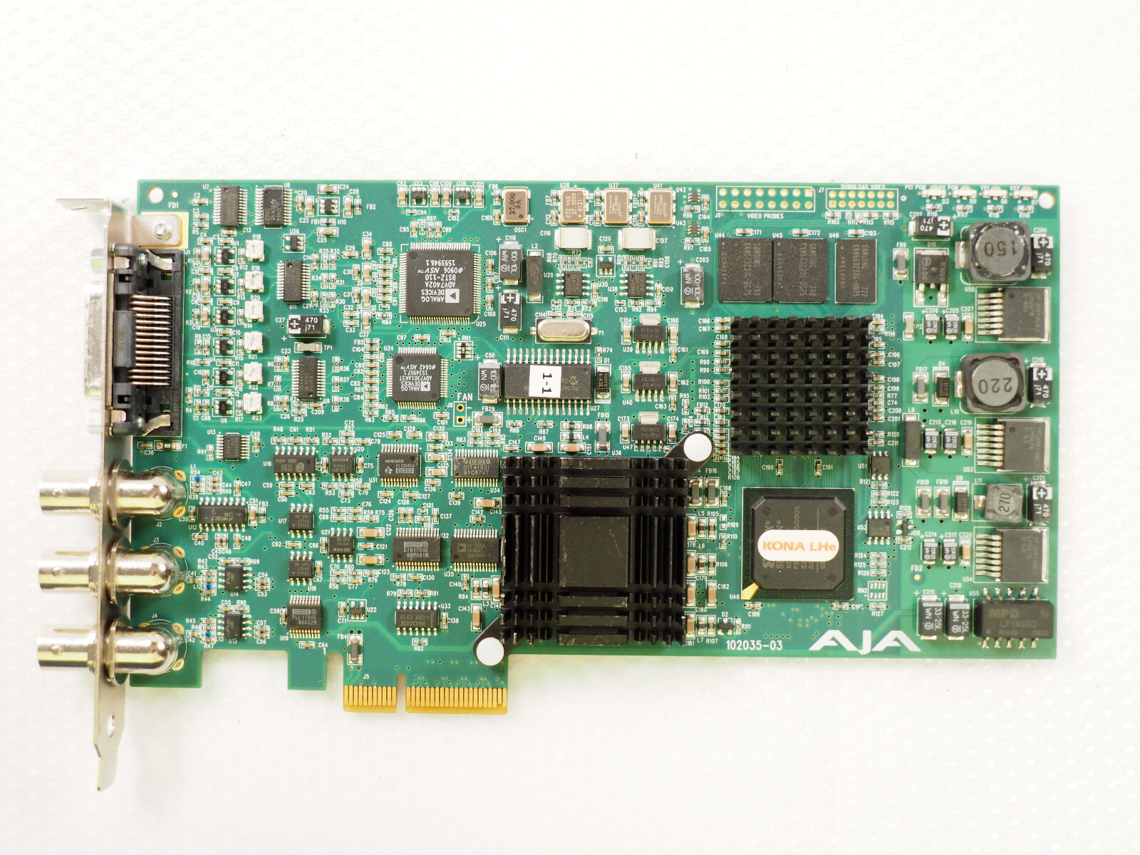 AJA KONA LHe 102035-03 Video Caption Card PCIe Board