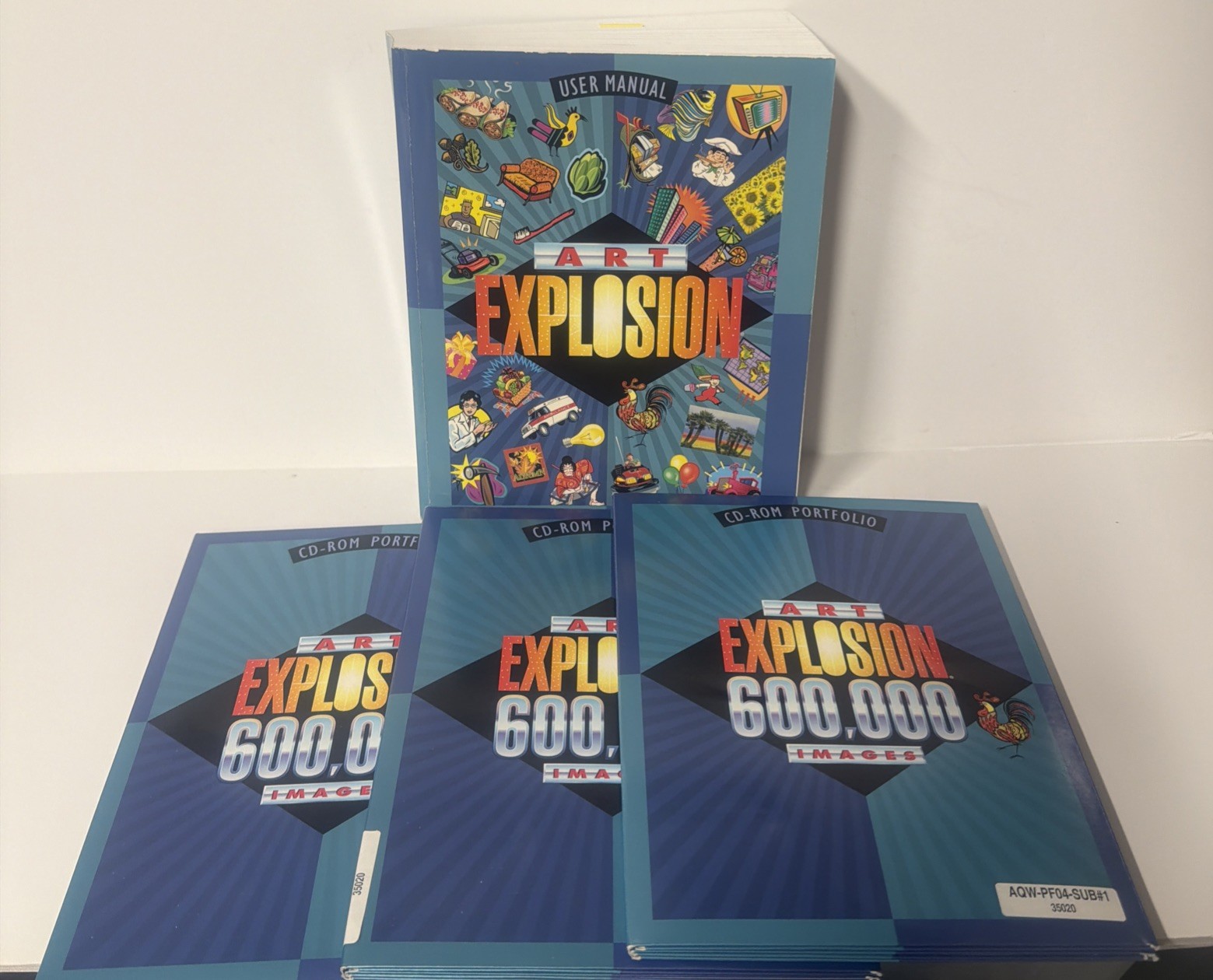 Vintage Windows Art Explosion - 600,000 Images.  29 CD-ROMs. 1300 Page Catalog.