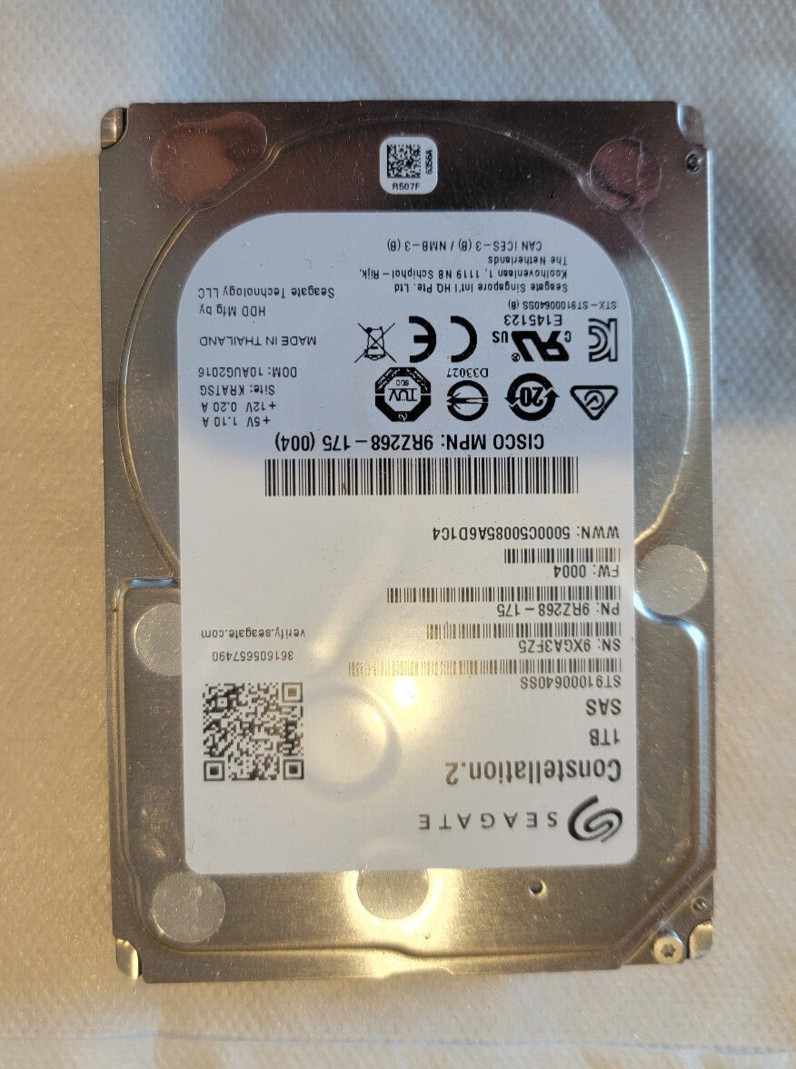 Seagate Constellation 2,5" Festplatte – 1 TB, 7200 Rpm, SAS, 64 MB Cache