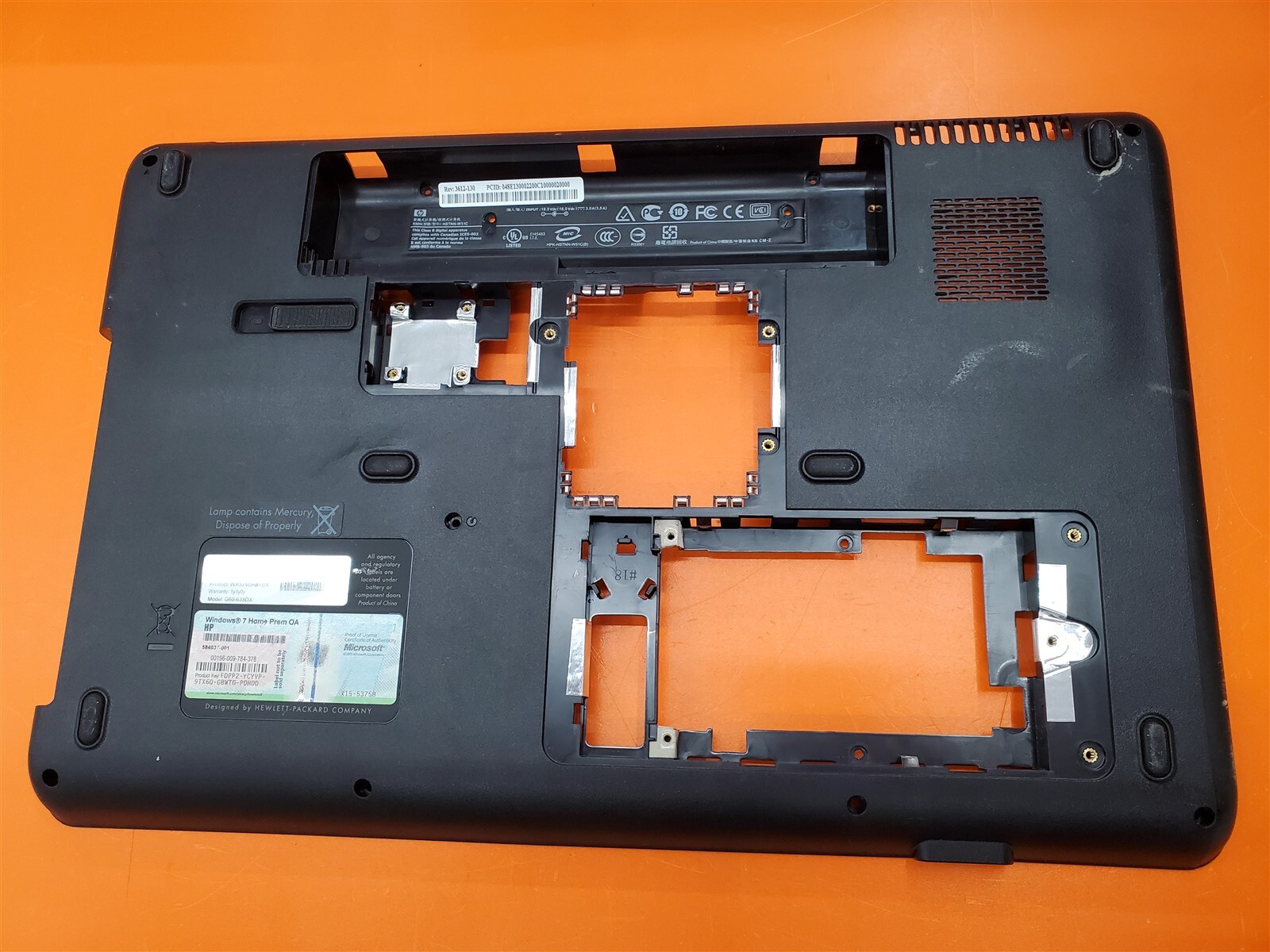 ⭐️⭐️⭐️⭐️⭐️ Laptop Bottom Base Case Housing 590677-001 HP G60-635DX Notebook