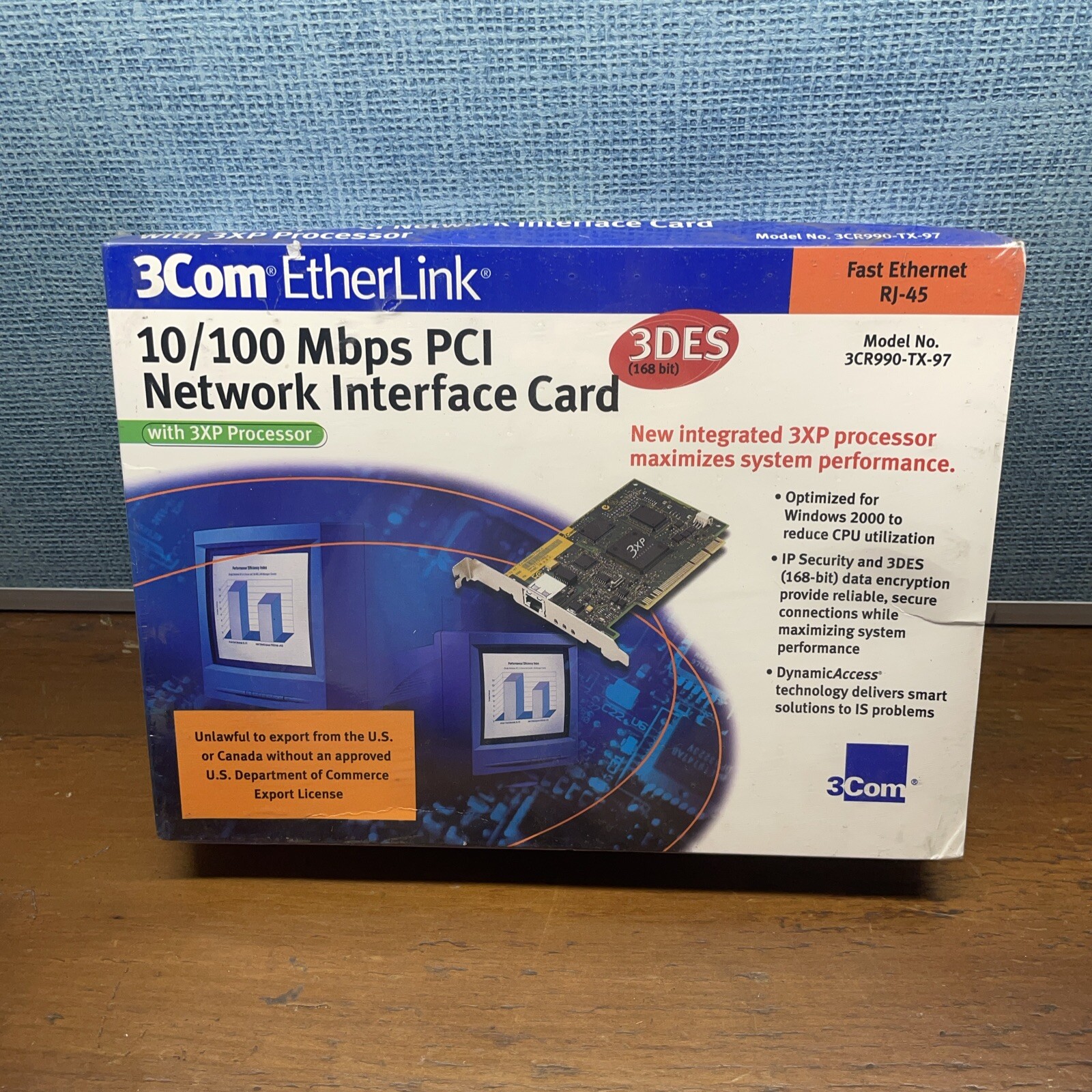 3Com EtherLink Server 3CR990TX97 10/100 Mbps PCI Server Network Interface Card