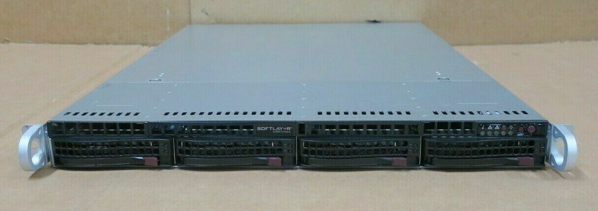Supermicro CSE-815 X10SLM+-LN4F CTO E3-1200 v3/v4 4x DIMM 4x 3.5" Bay 1U Server