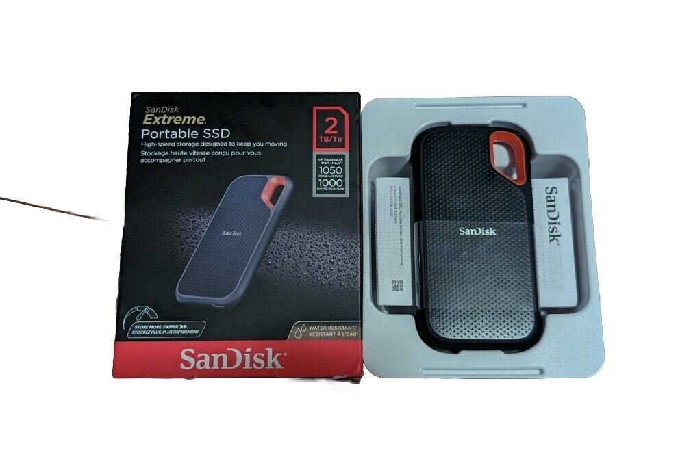 NEW SanDisk 1TB Extreme Portable SSD USB-C USB 3.2 Gen 2 SDSSDE61-1T00-AW25